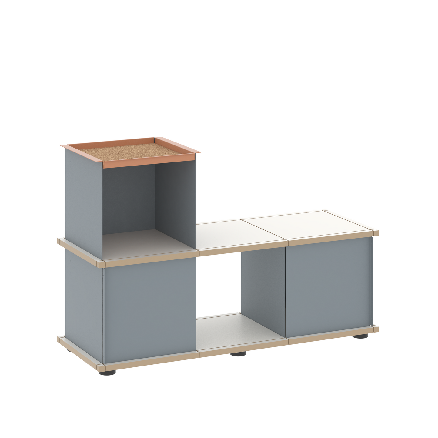 YU BENCH 3x1 / MDF white