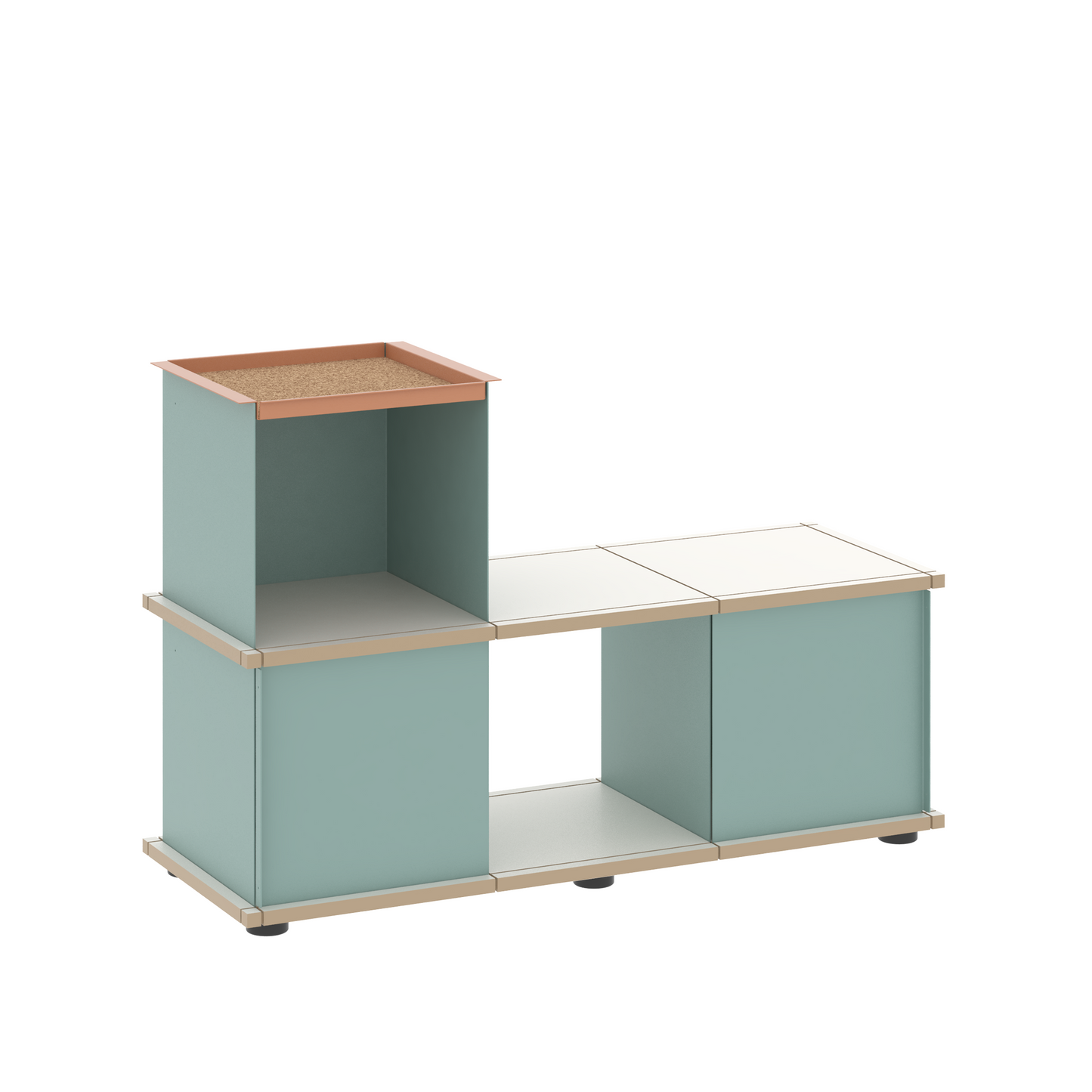 YU BENCH 3x1 / MDF white