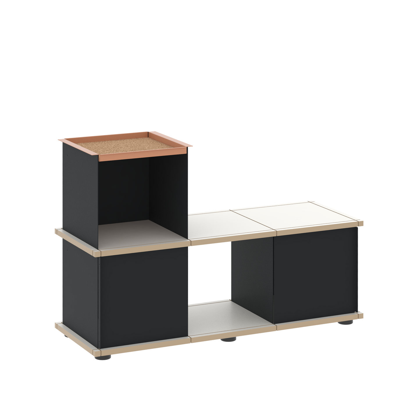 YU BENCH 3x1 / MDF white