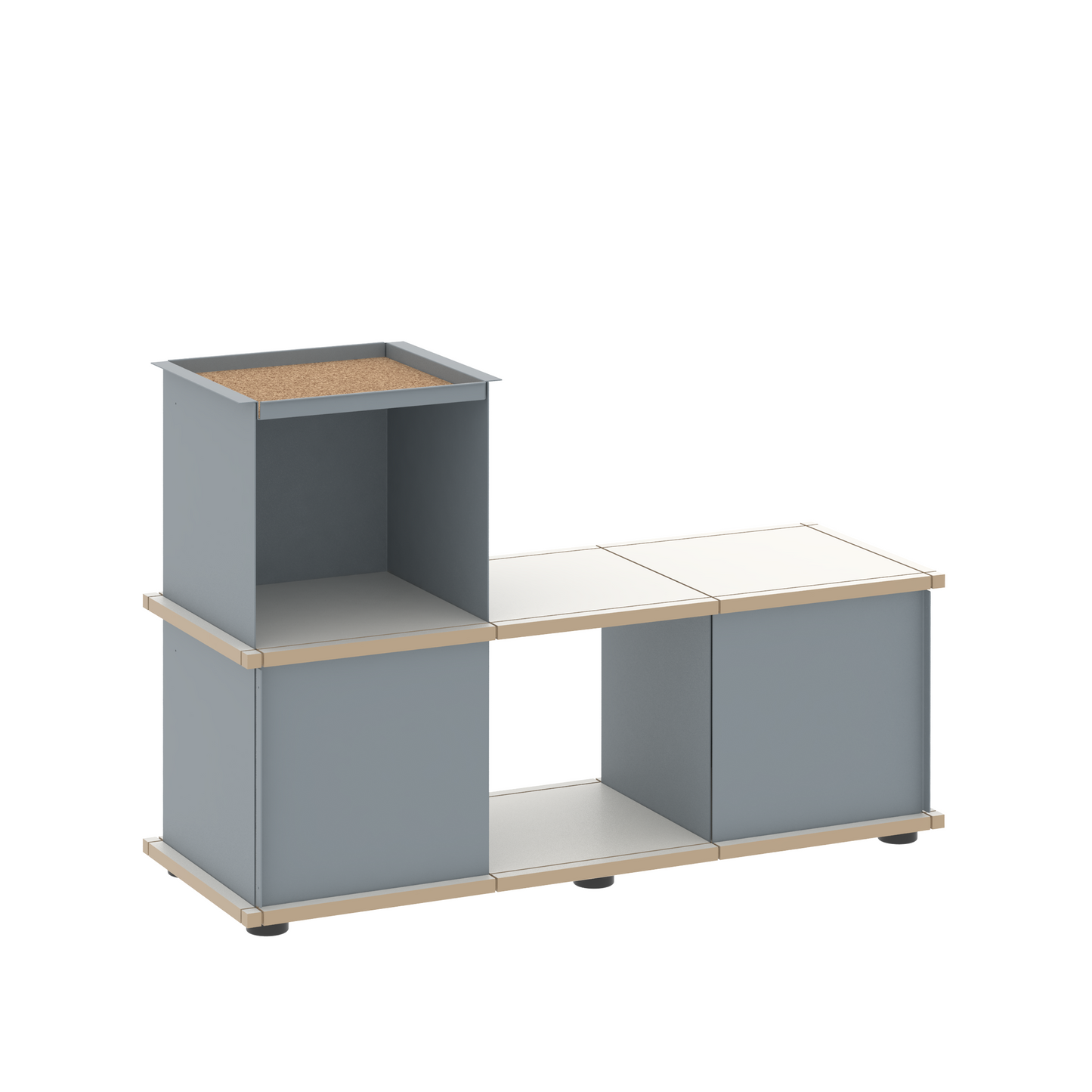 YU BENCH 3x1 / MDF white