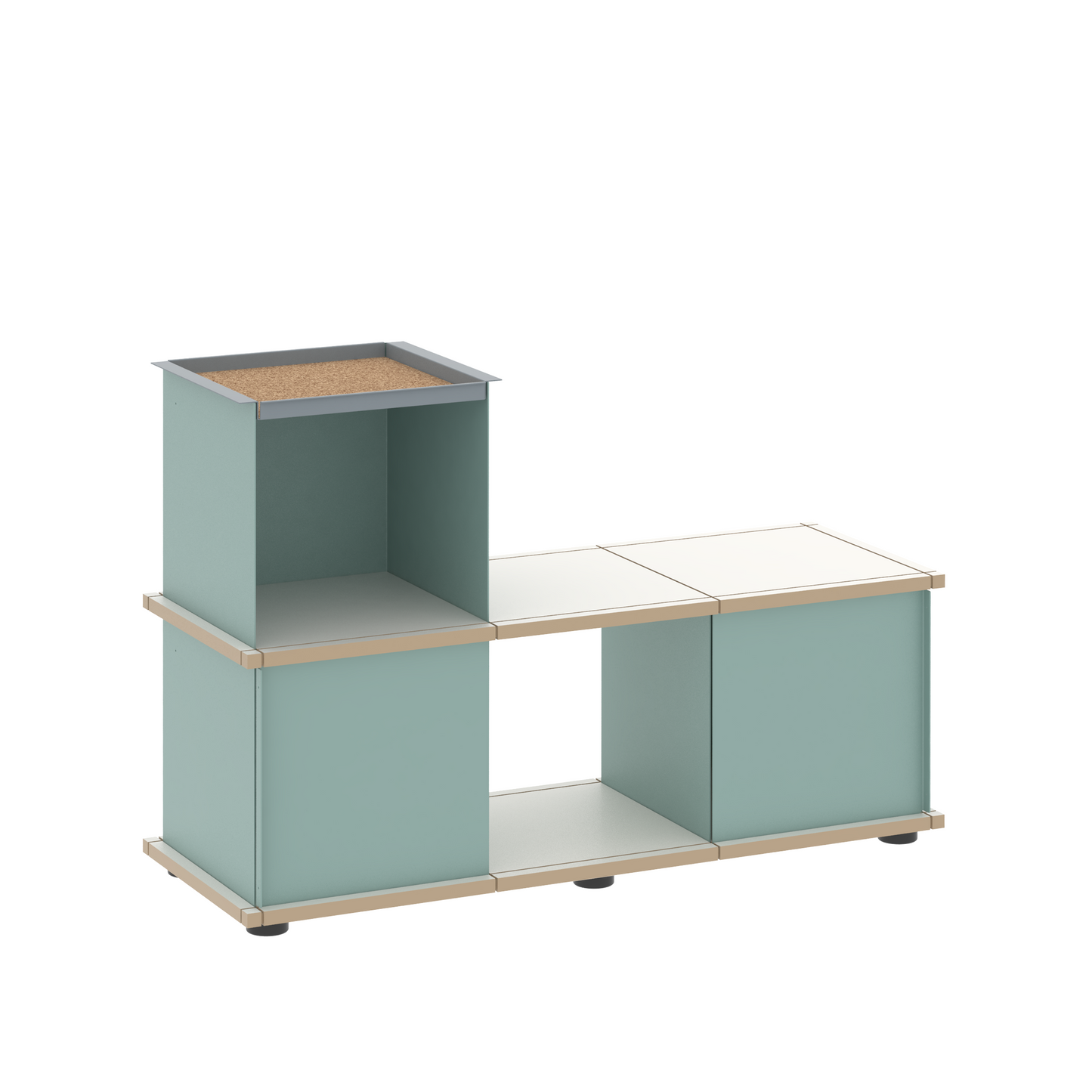 YU BENCH 3x1 / MDF white
