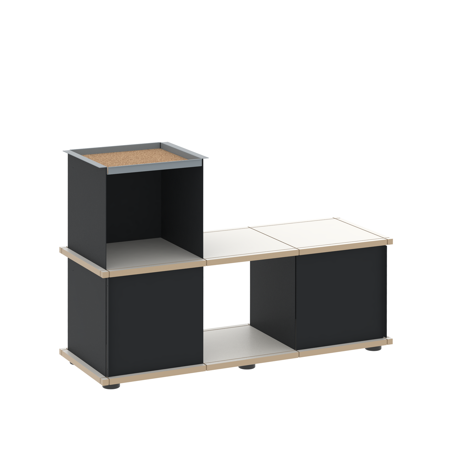 YU BENCH 3x1 / MDF white