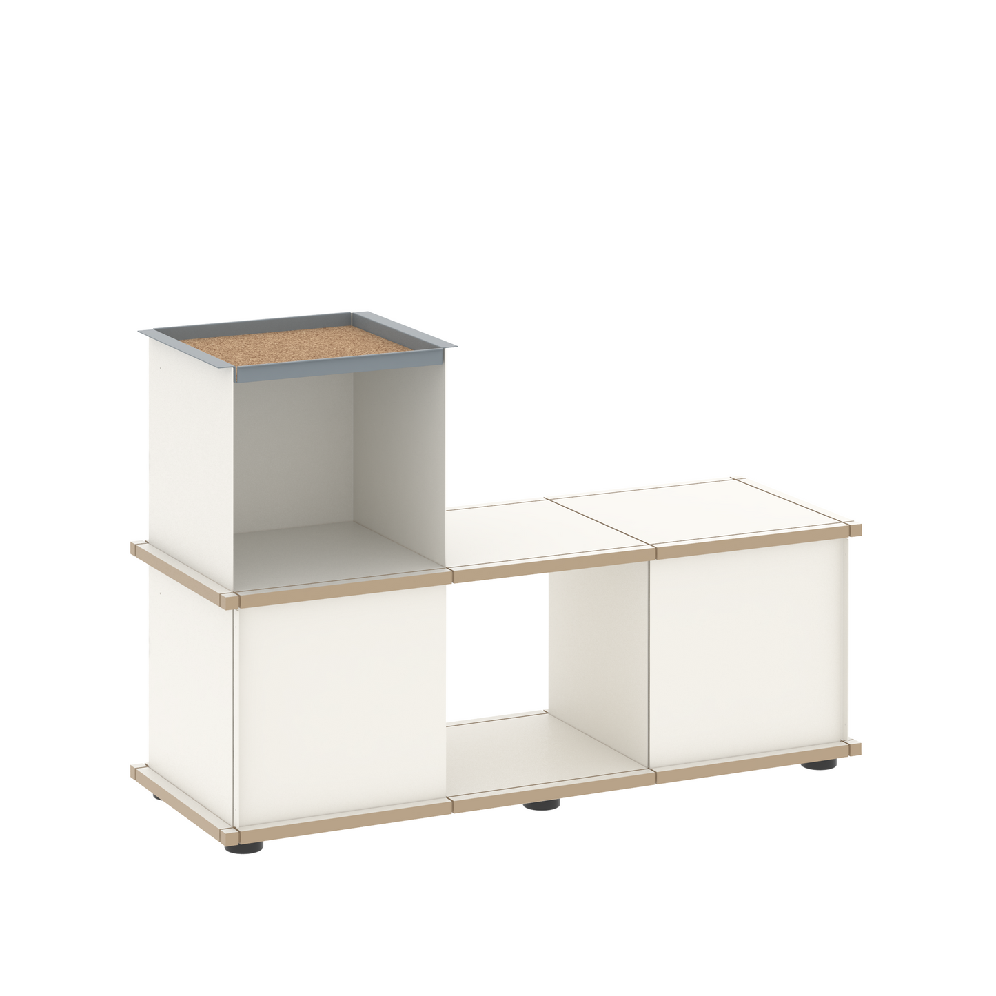 YU BENCH 3x1 / MDF white