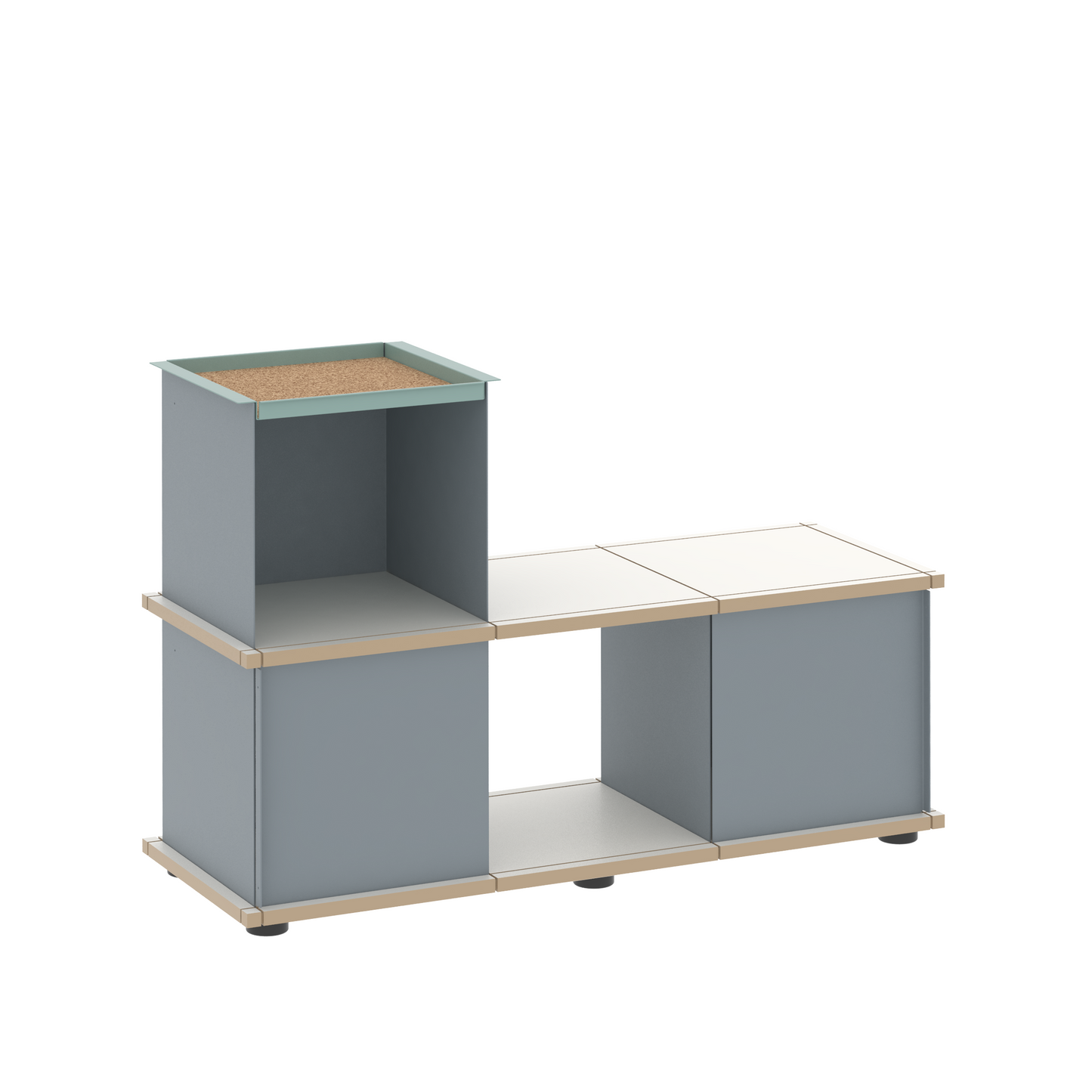 YU BENCH 3x1 / MDF white