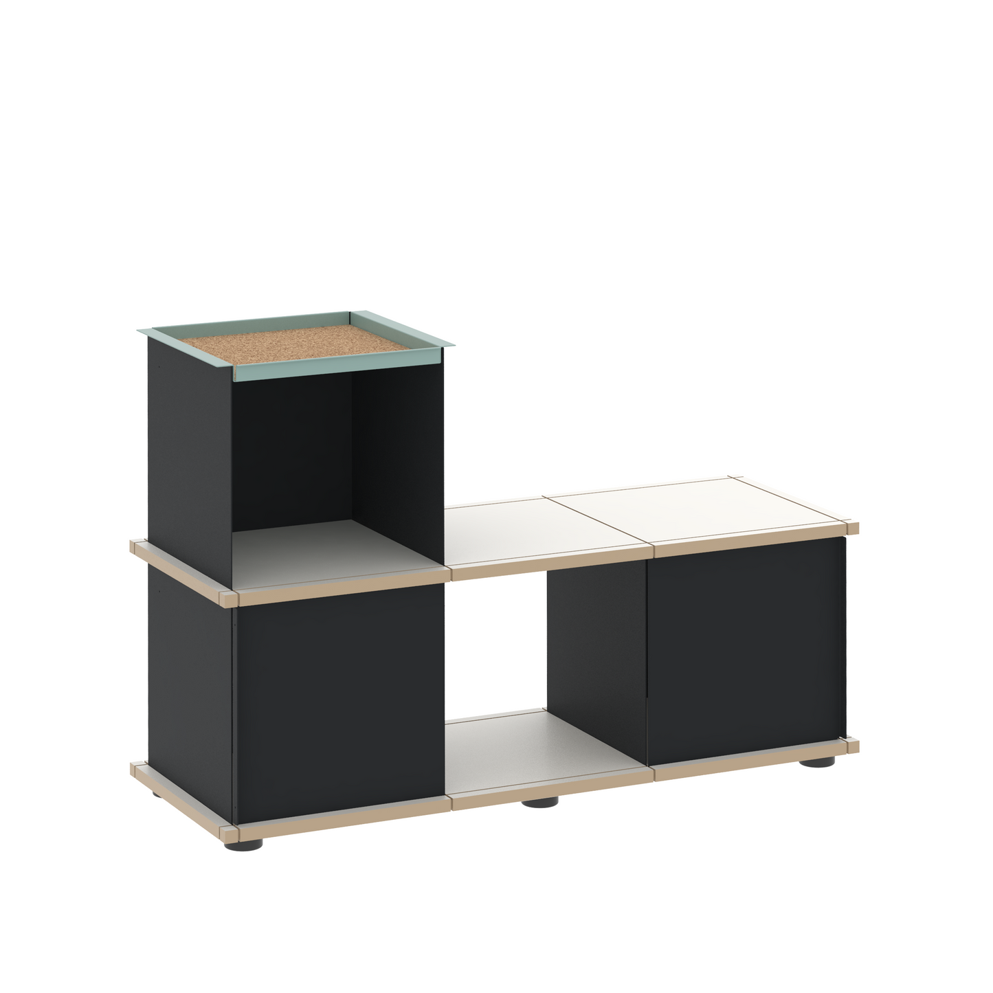 YU BENCH 3x1 / MDF white