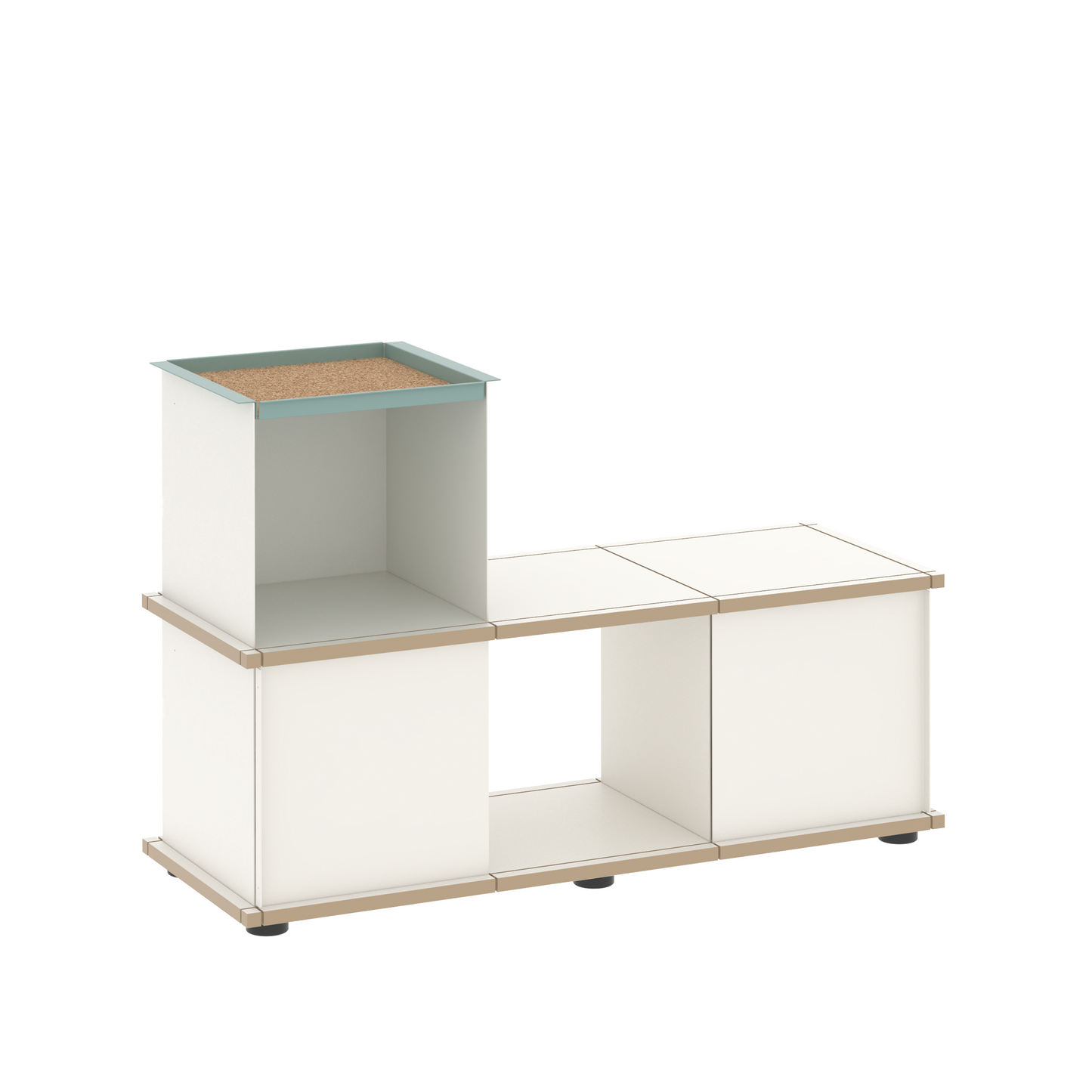 YU BENCH 3x1 / MDF white