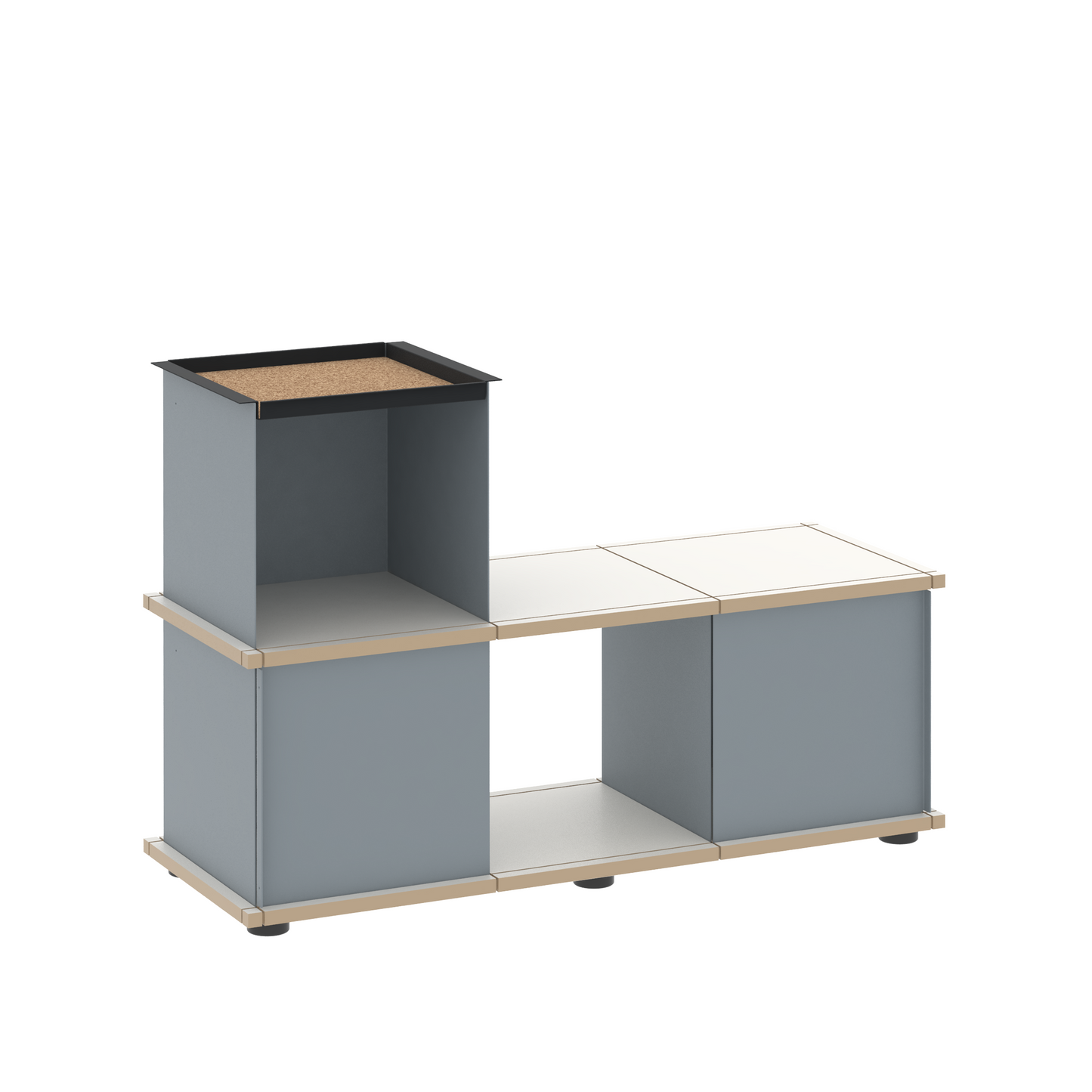 YU BENCH 3x1 / MDF white
