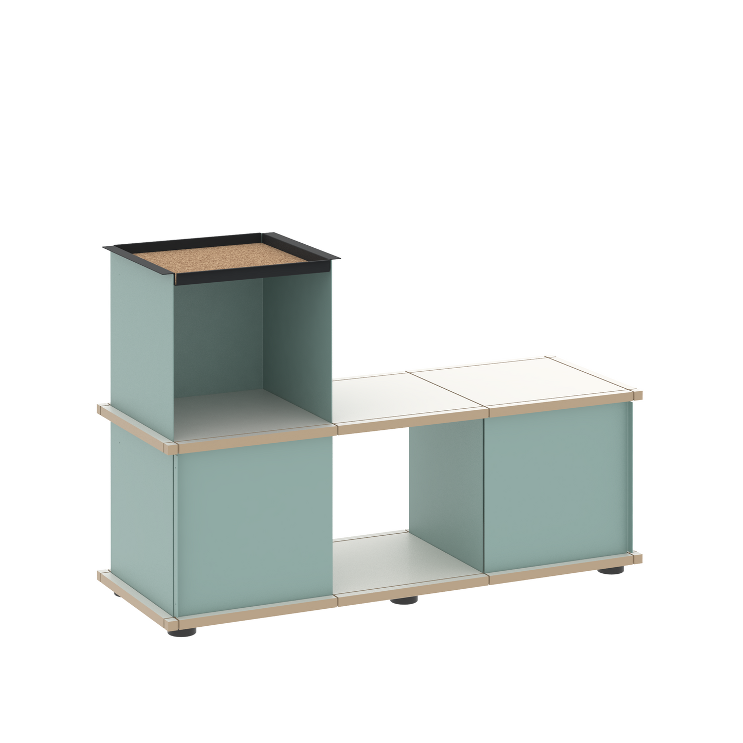YU BENCH 3x1 / MDF white