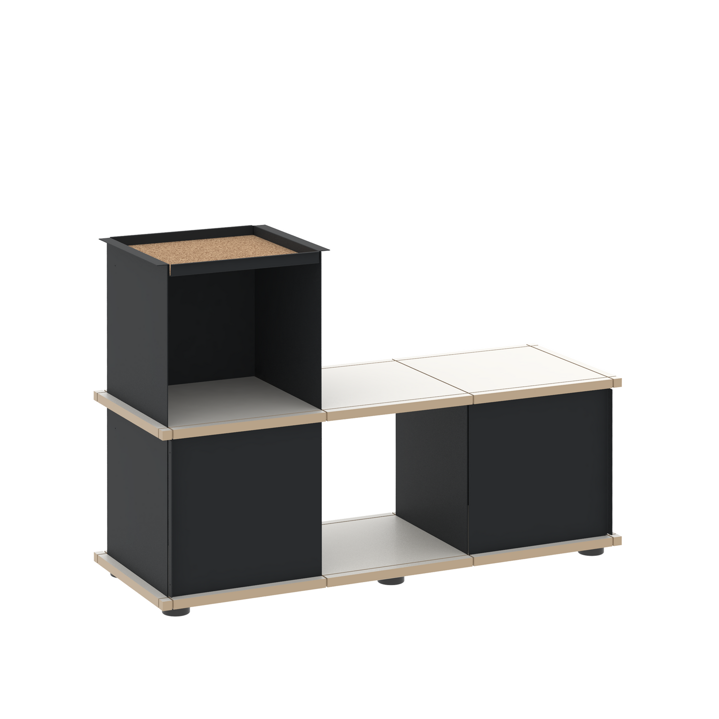 YU BENCH 3x1 / MDF white