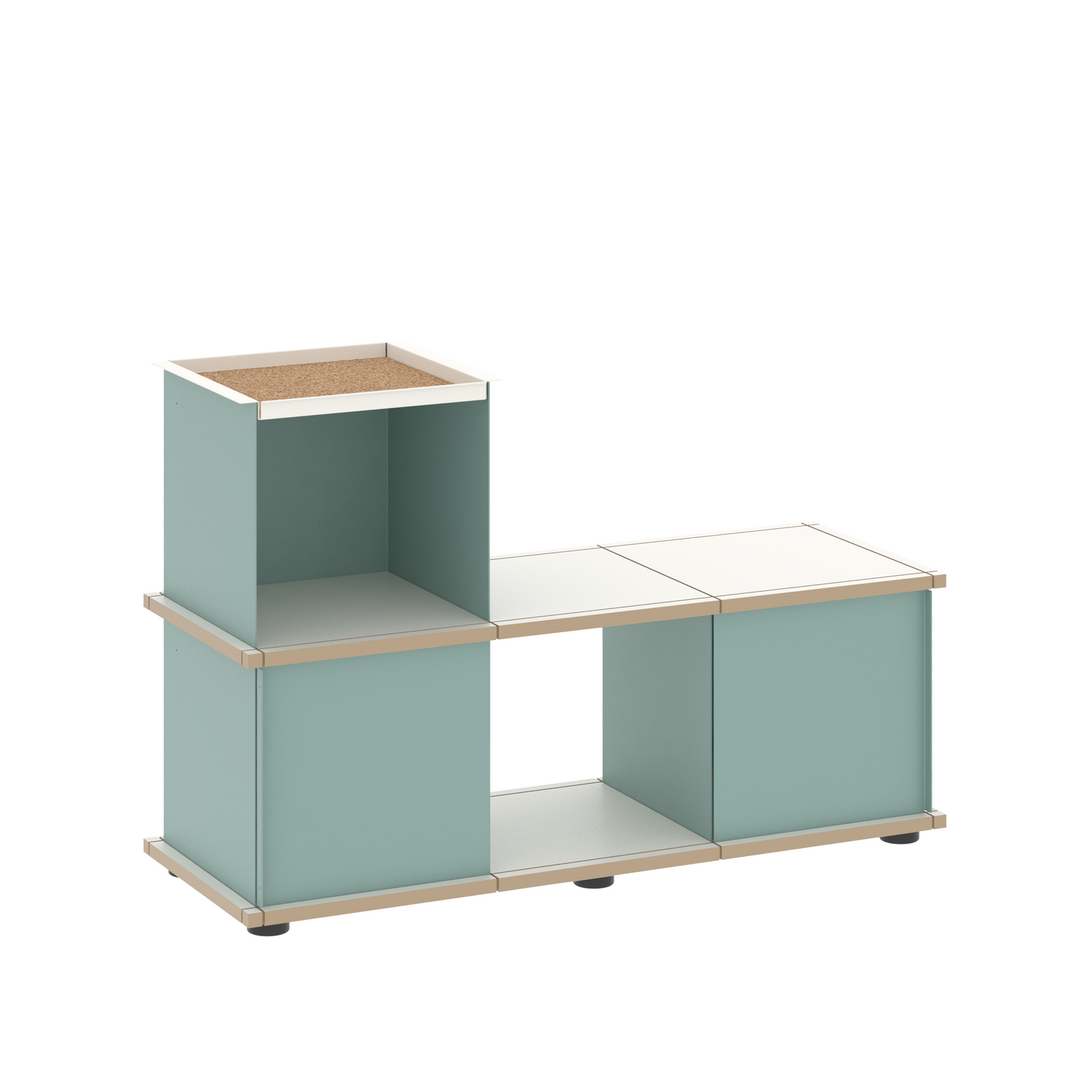YU BENCH 3x1 / MDF white