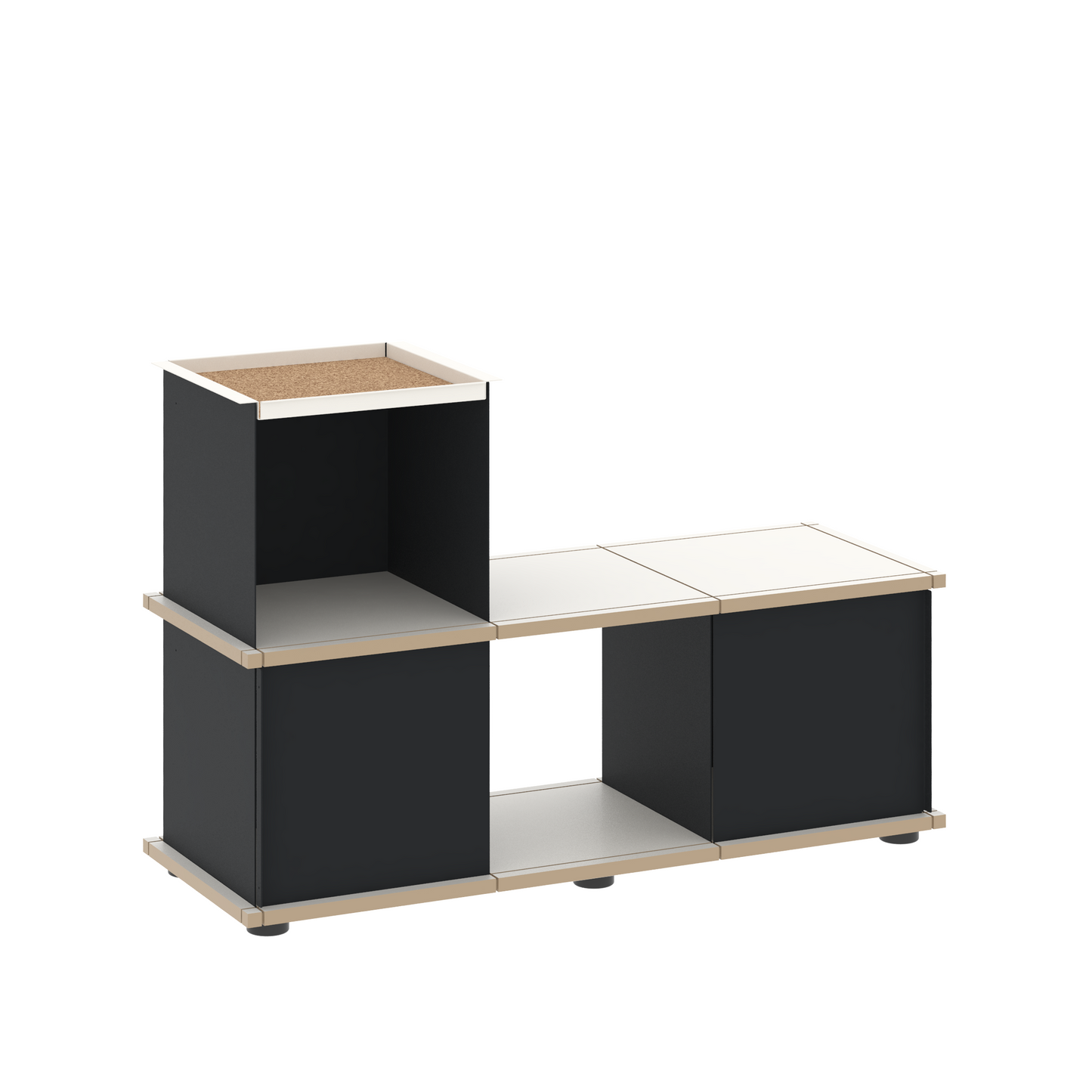 YU BENCH 3x1 / MDF white