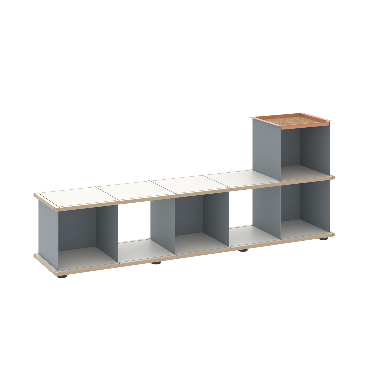 YU BENCH 5x1 / MDF white