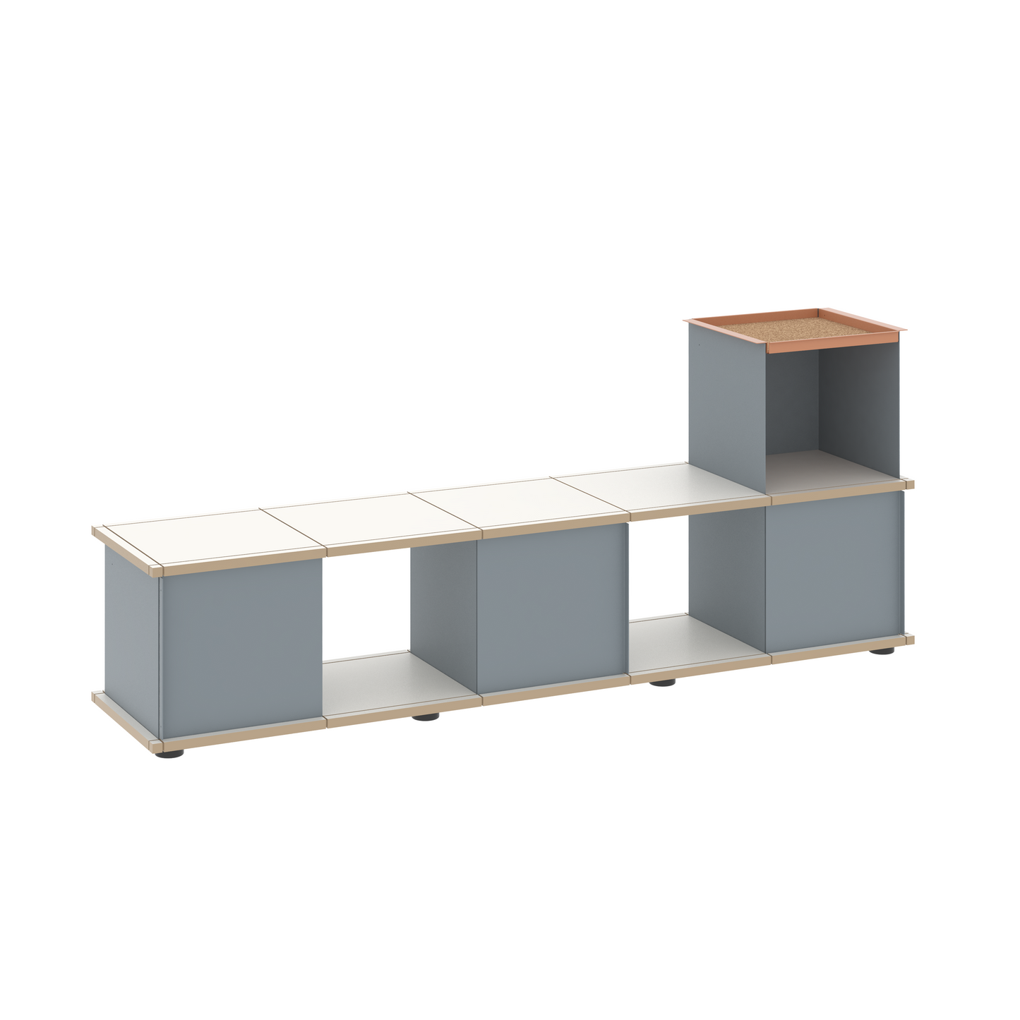 YU BENCH 5x1 / MDF white