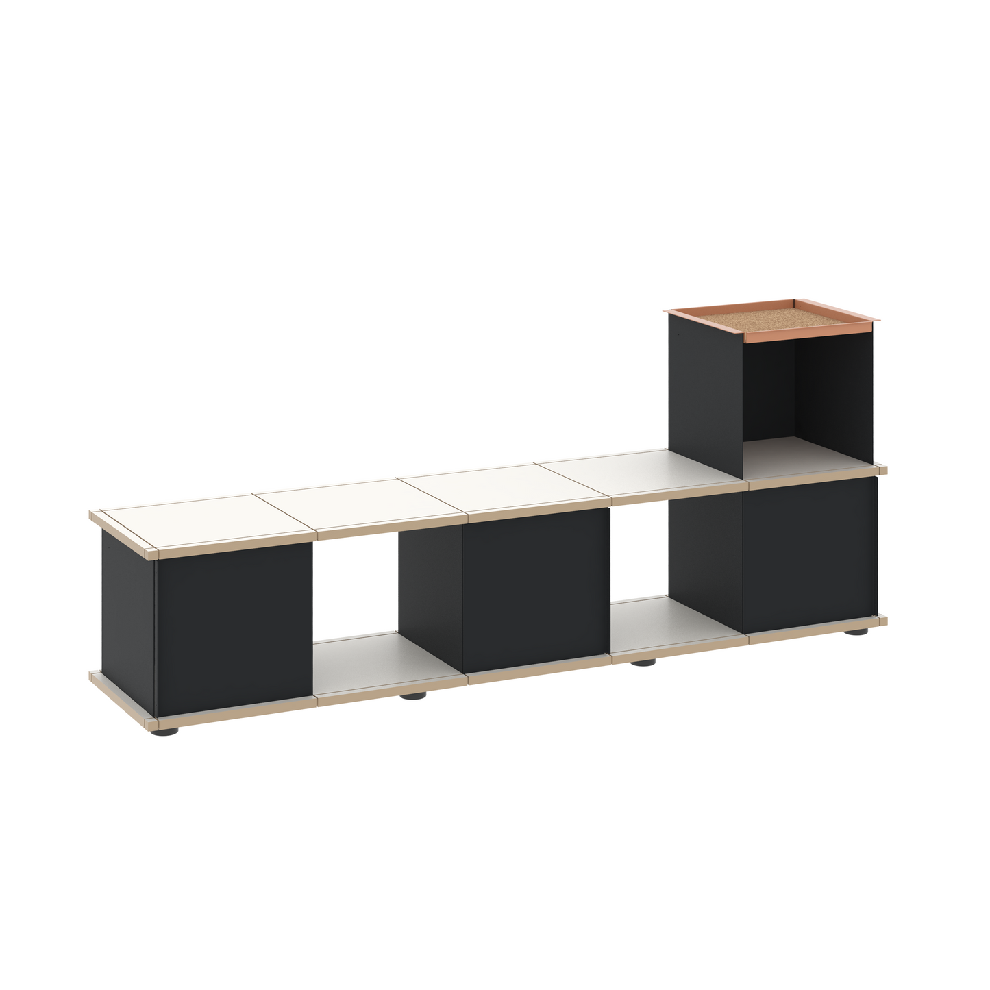 YU BENCH 5x1 / MDF white