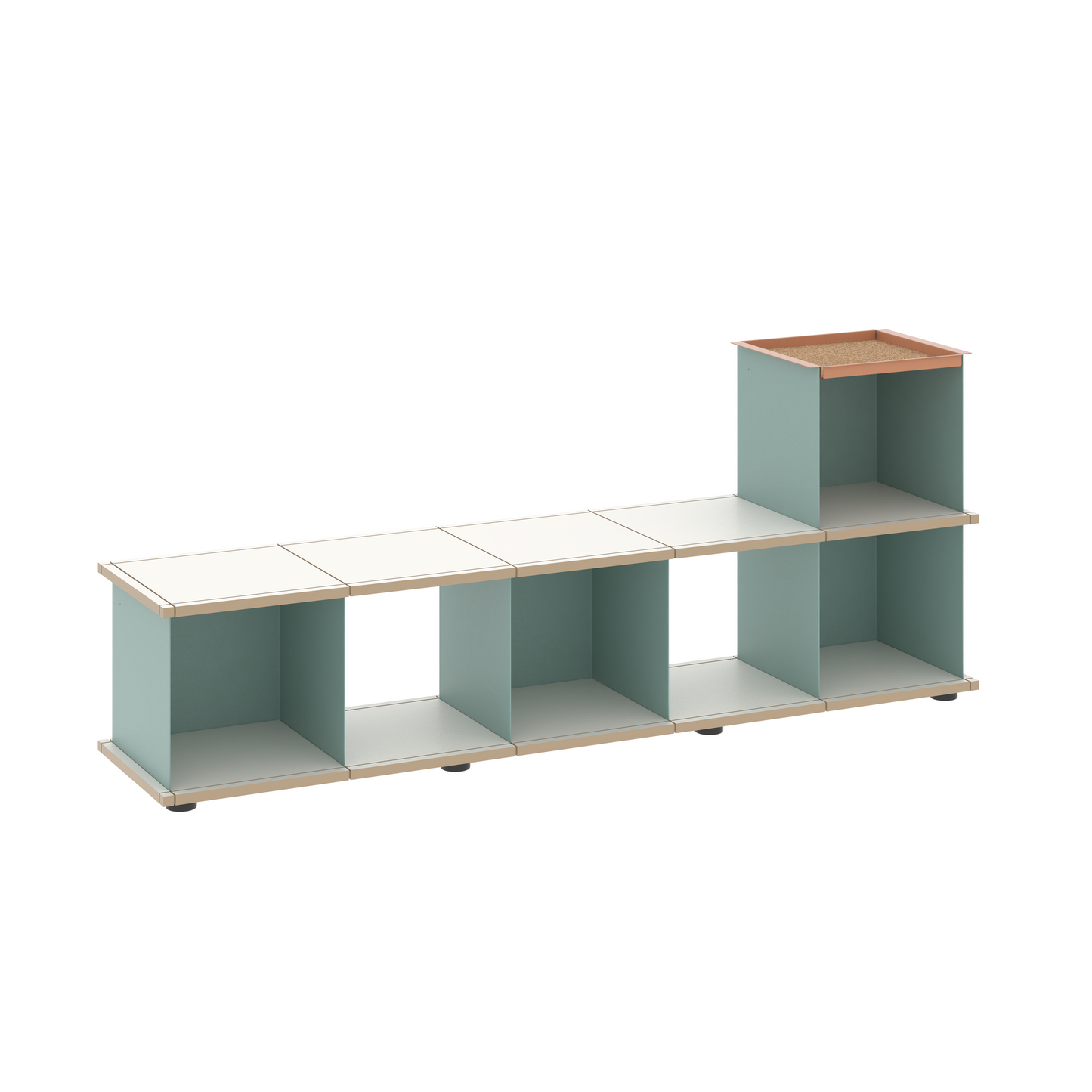 YU BENCH 5x1 / MDF white