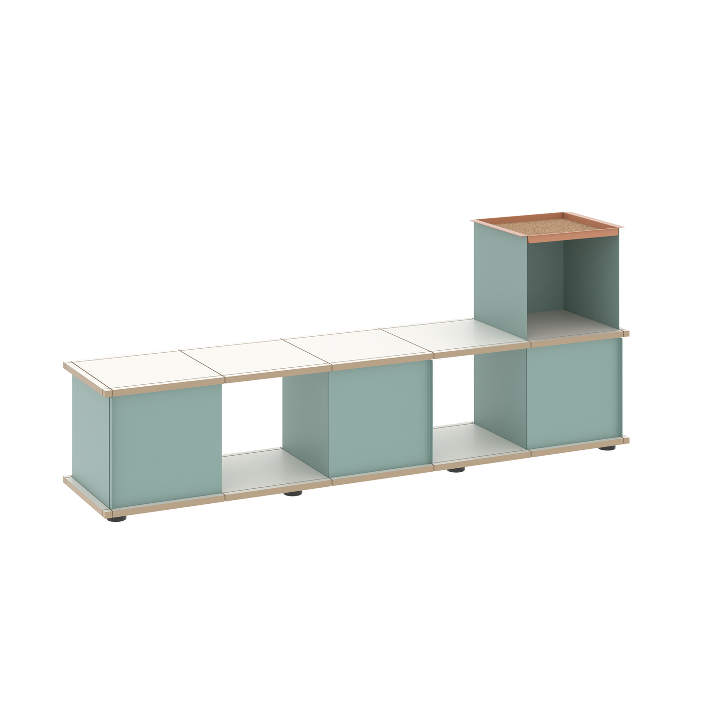 YU BENCH 5x1 / MDF white