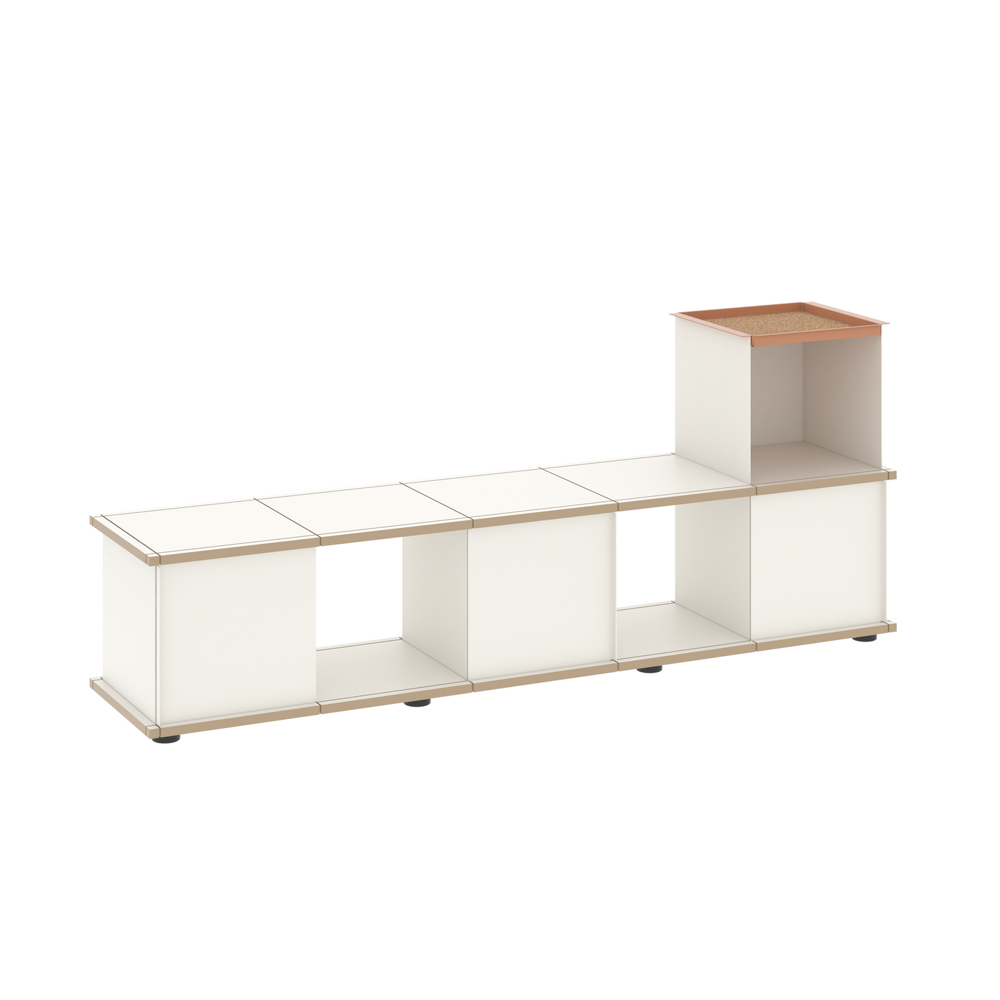 YU BENCH 5x1 / MDF white