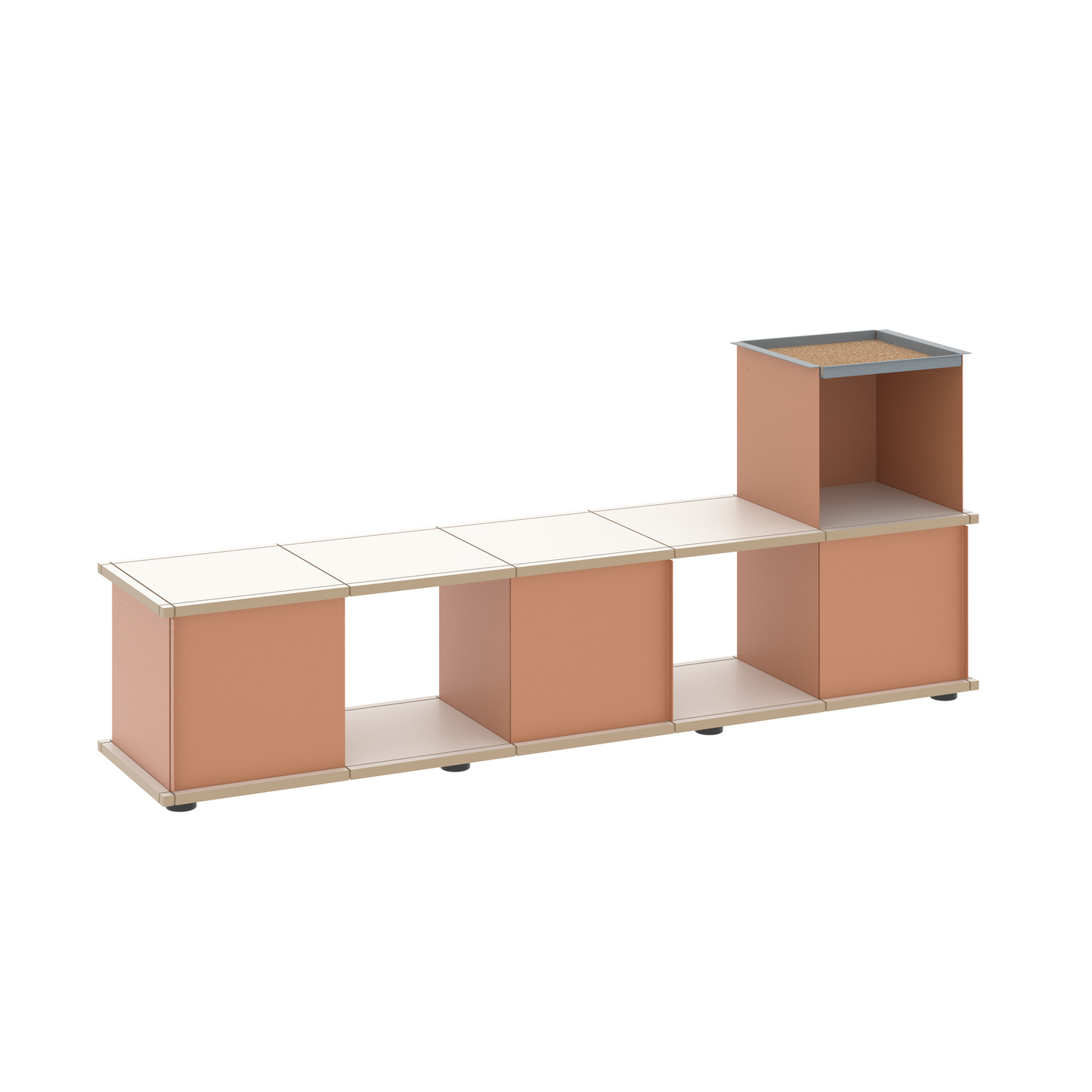 YU BENCH 5x1 / MDF white