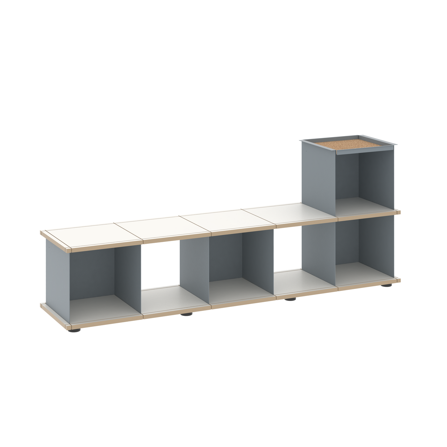 YU BENCH 5x1 / MDF white