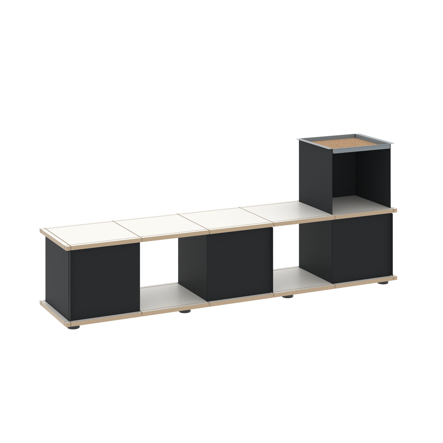 YU BENCH 5x1 / MDF white
