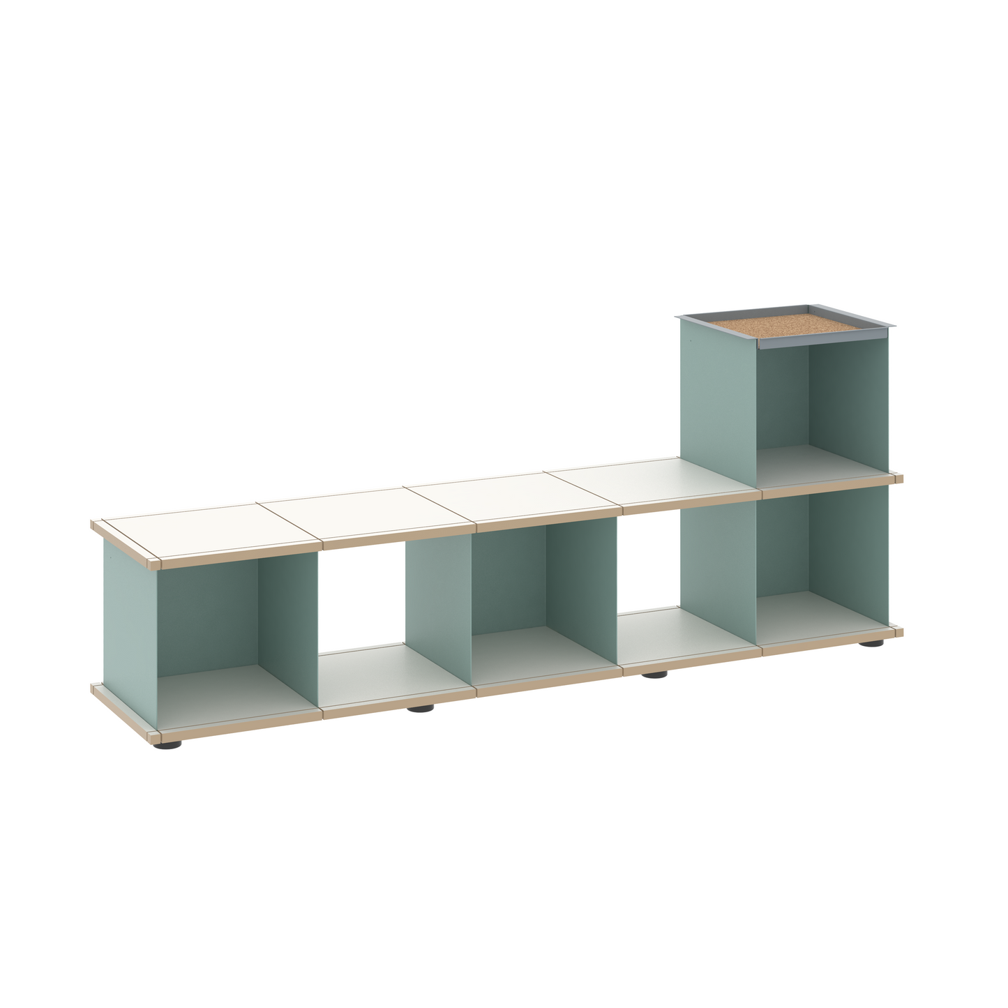 YU BENCH 5x1 / MDF white