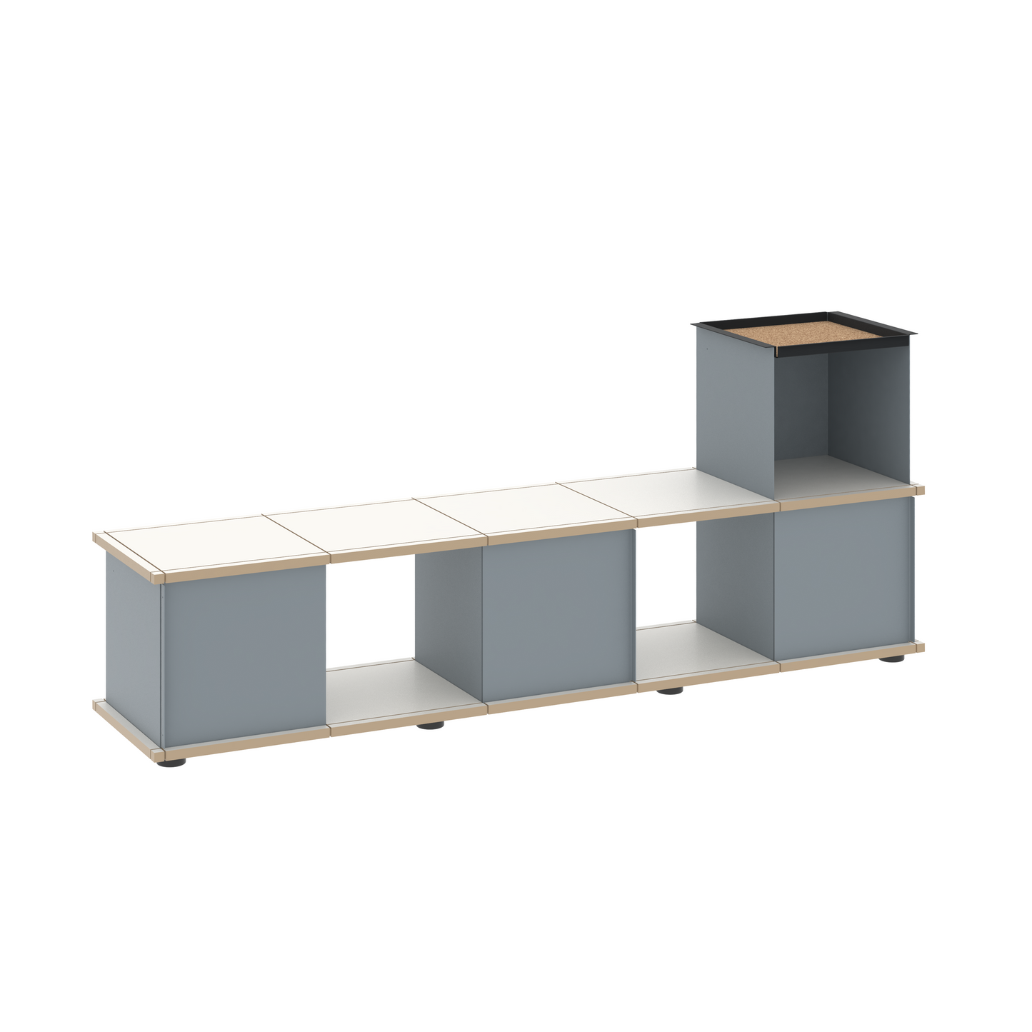 YU BENCH 5x1 / MDF white