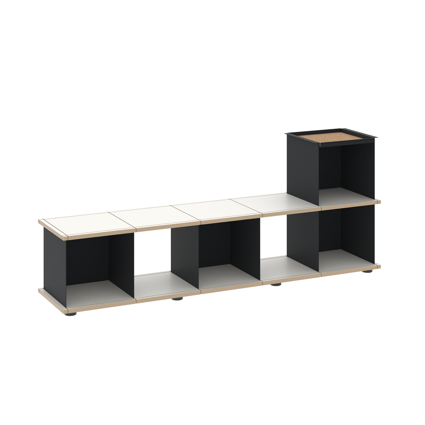 YU BENCH 5x1 / MDF white