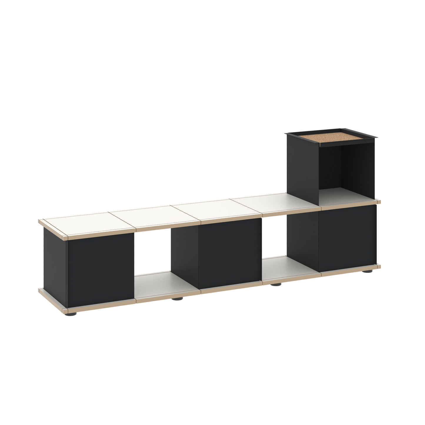 YU BENCH 5x1 / MDF white