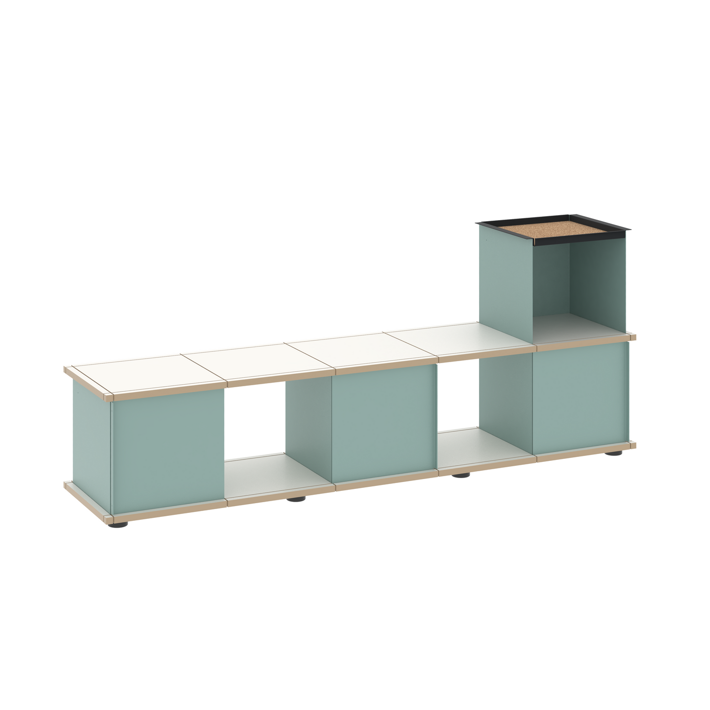 YU BENCH 5x1 / MDF white
