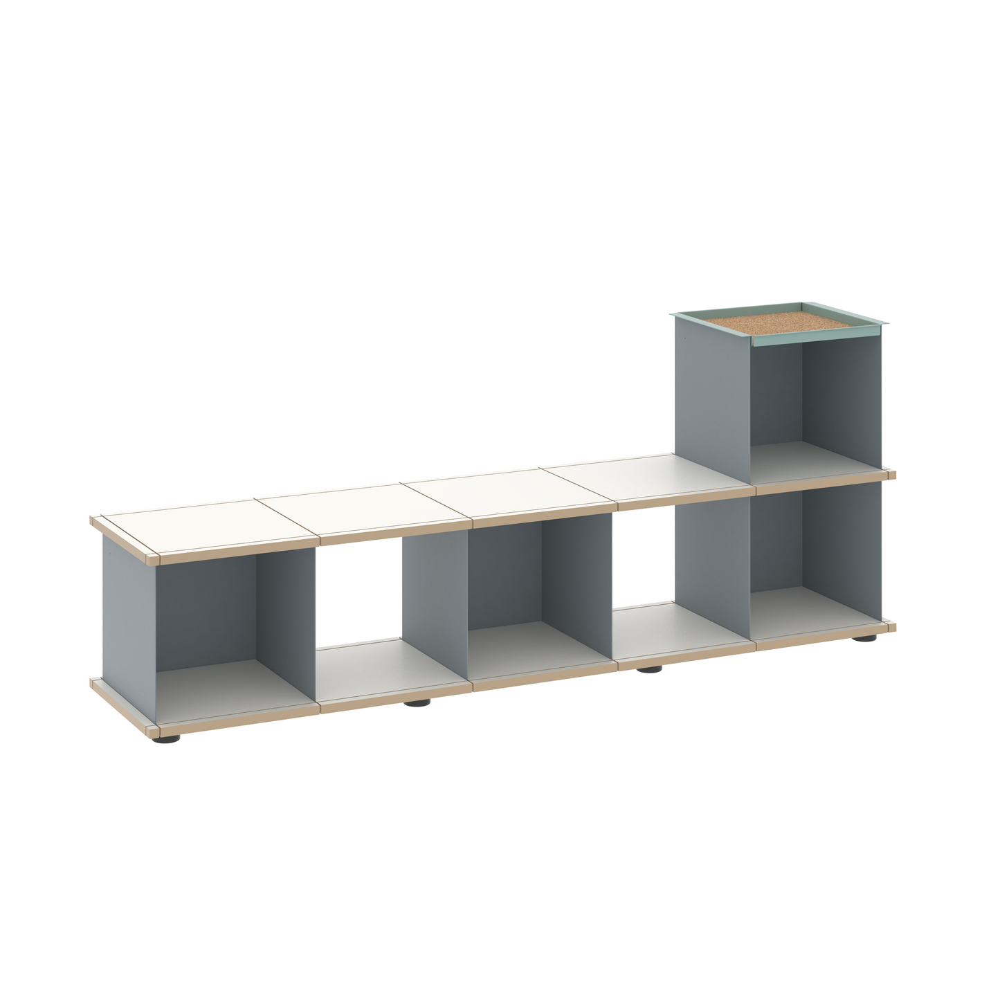 YU BENCH 5x1 / MDF white