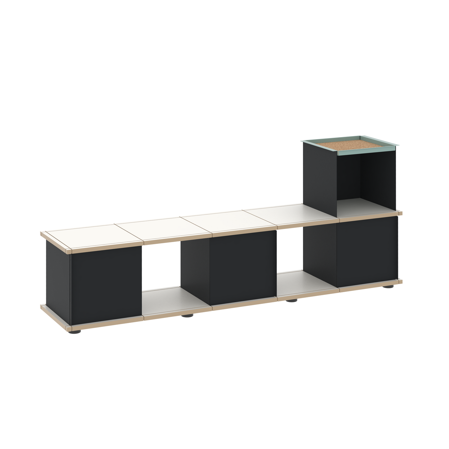 YU BENCH 5x1 / MDF white