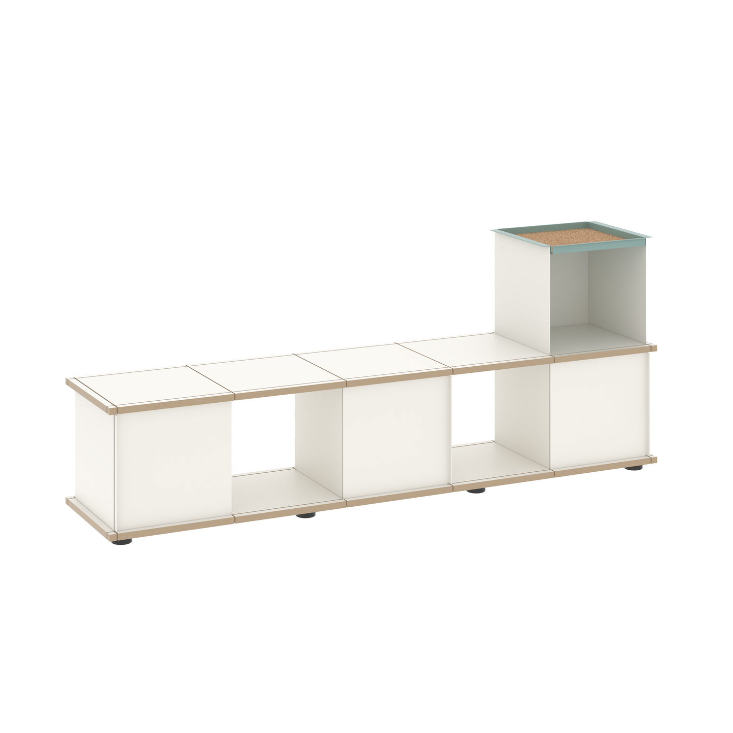 YU BENCH 5x1 / MDF white