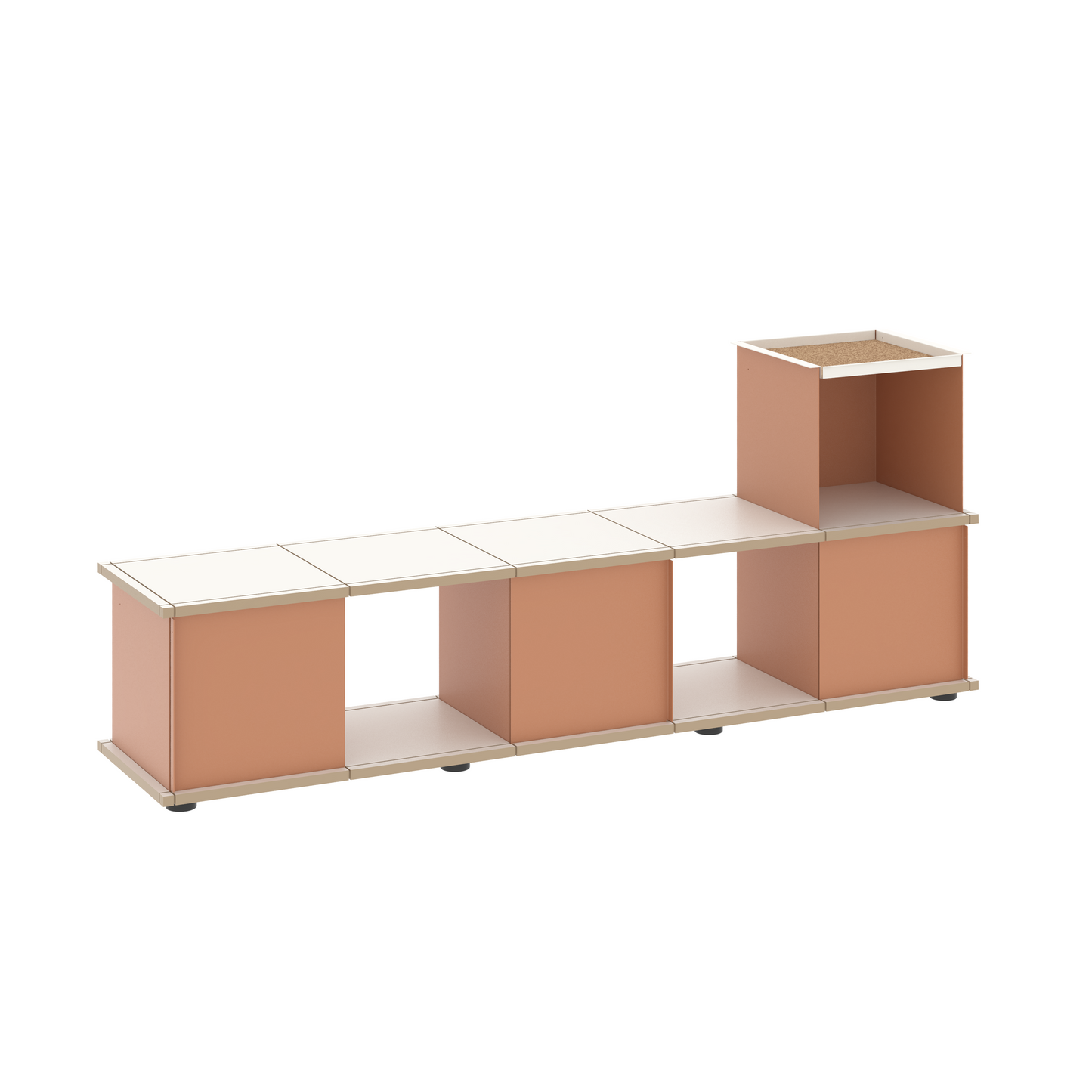 YU BENCH 5x1 / MDF white