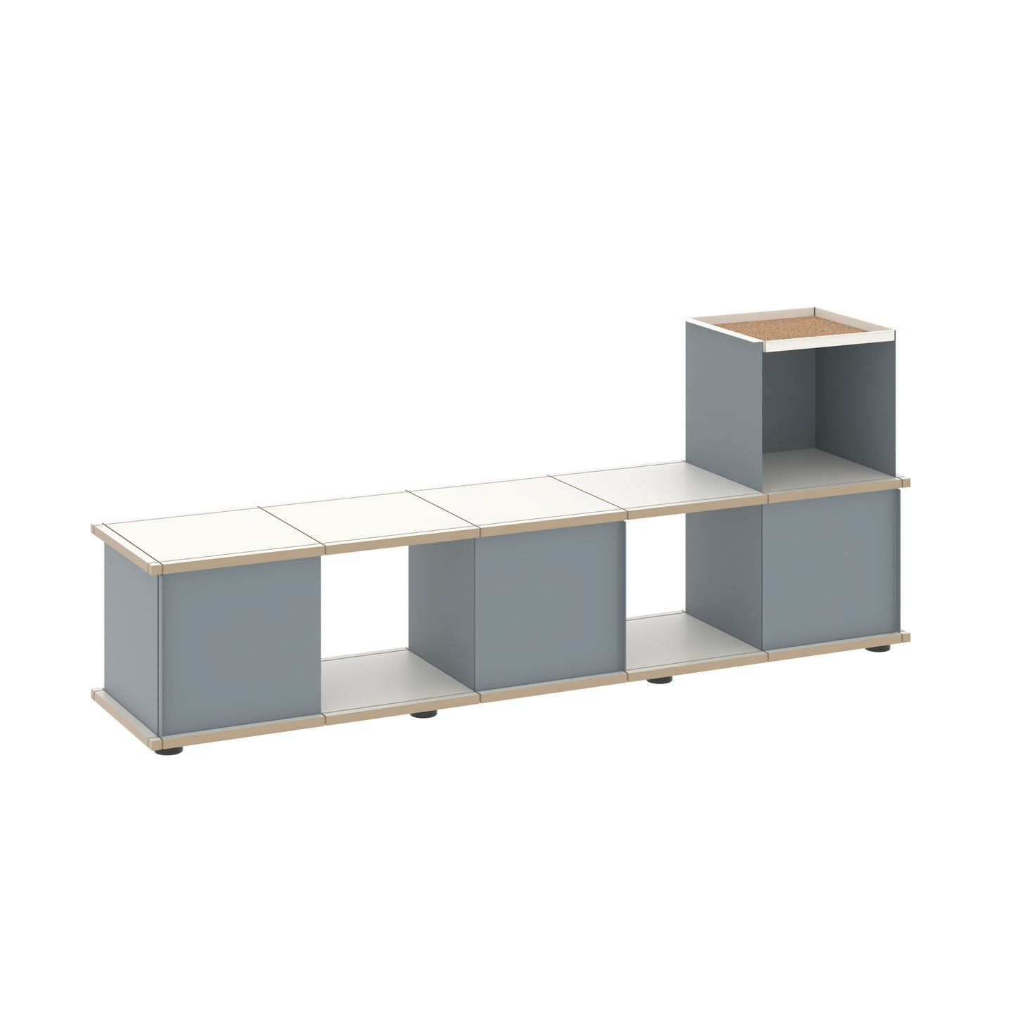 YU BENCH 5x1 / MDF white