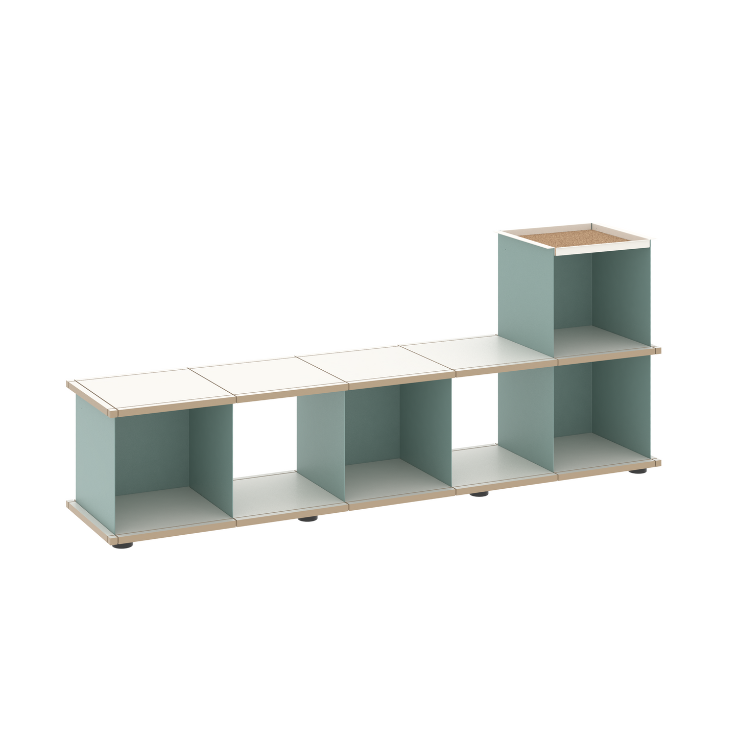 YU BENCH 5x1 / MDF white