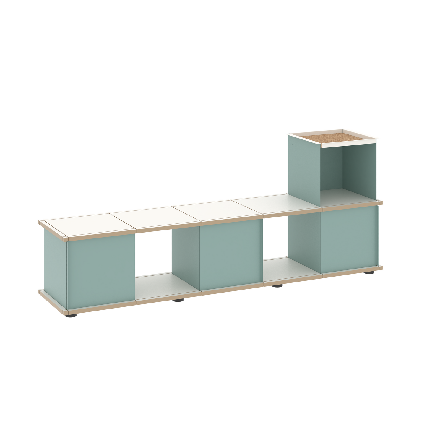 YU BENCH 5x1 / MDF white