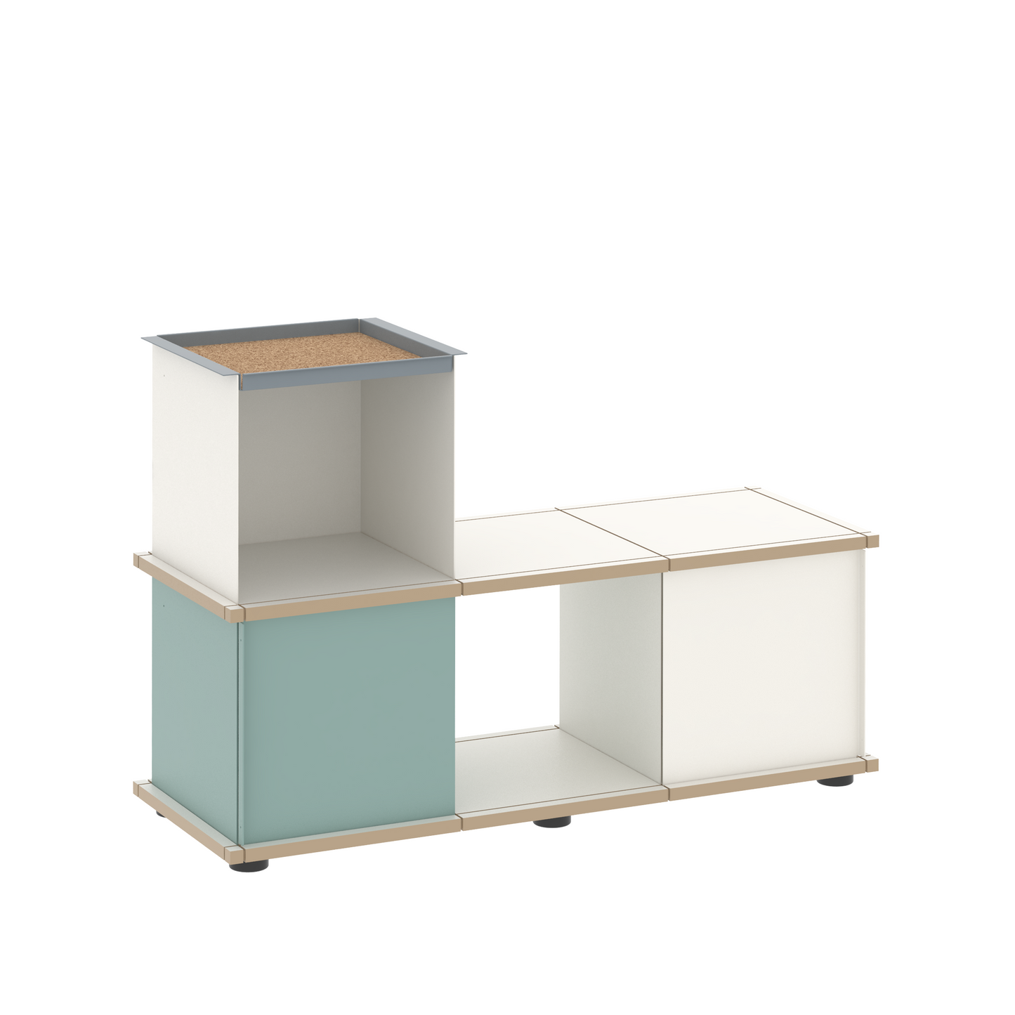YU BENCH 3x1 / MDF white