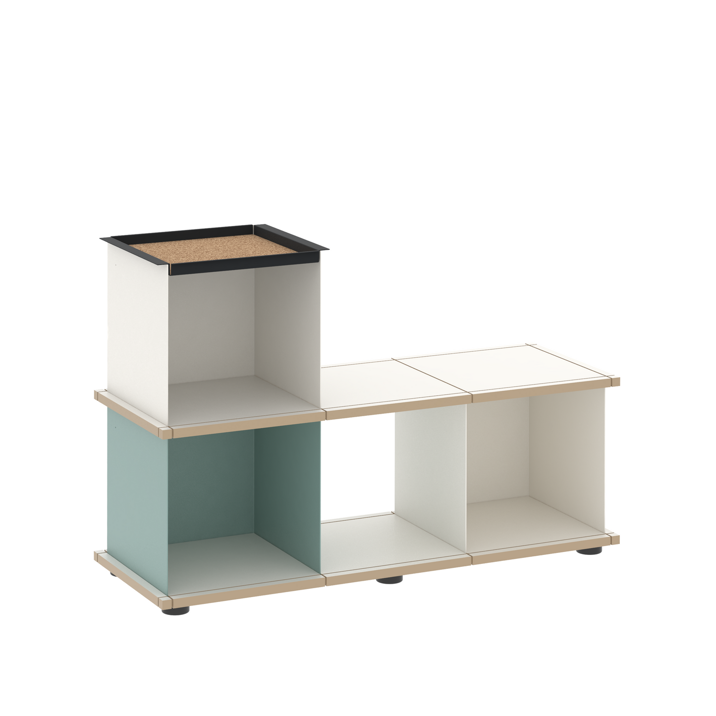 YU BENCH 3x1 / MDF white