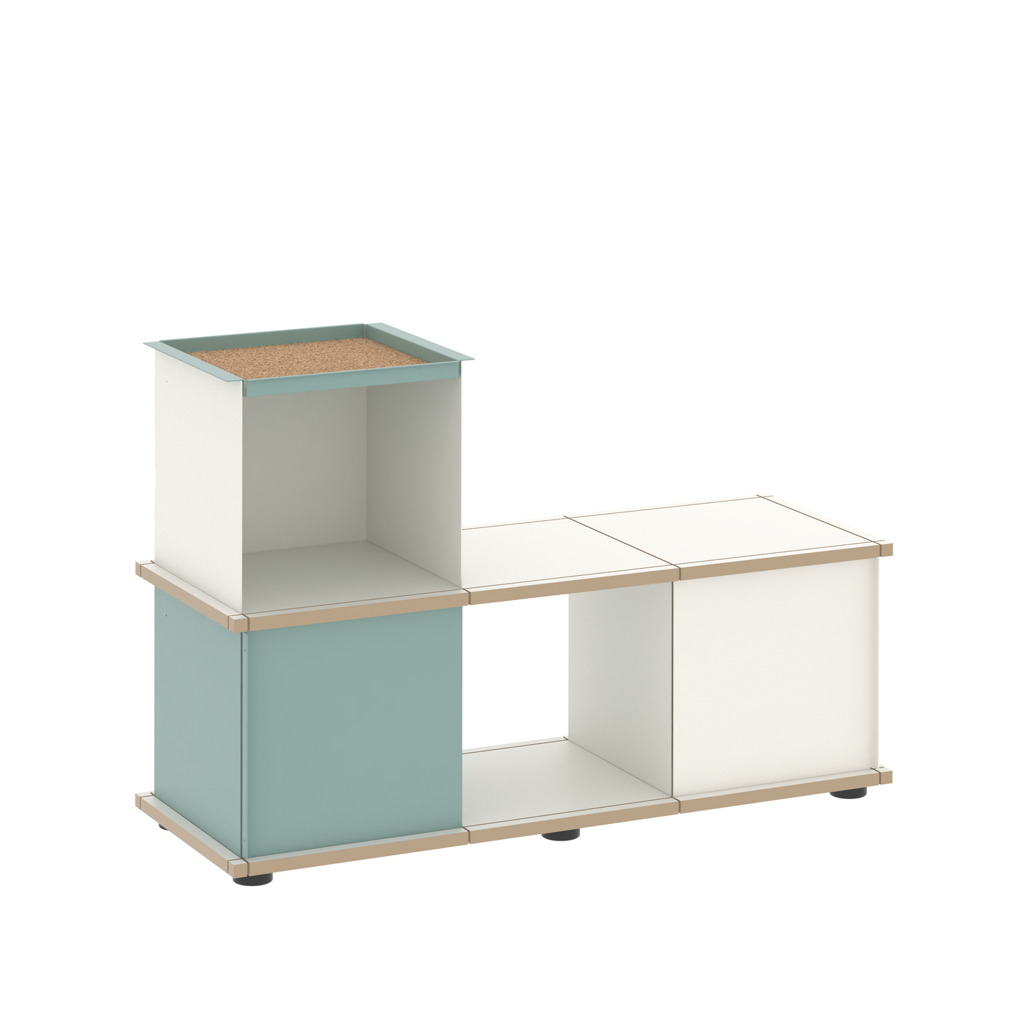 YU BENCH 3x1 / MDF white