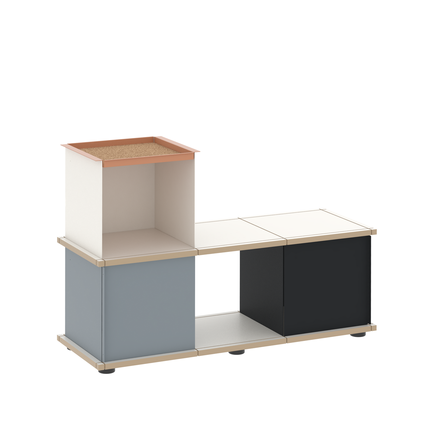 YU BENCH 3x1 / MDF white