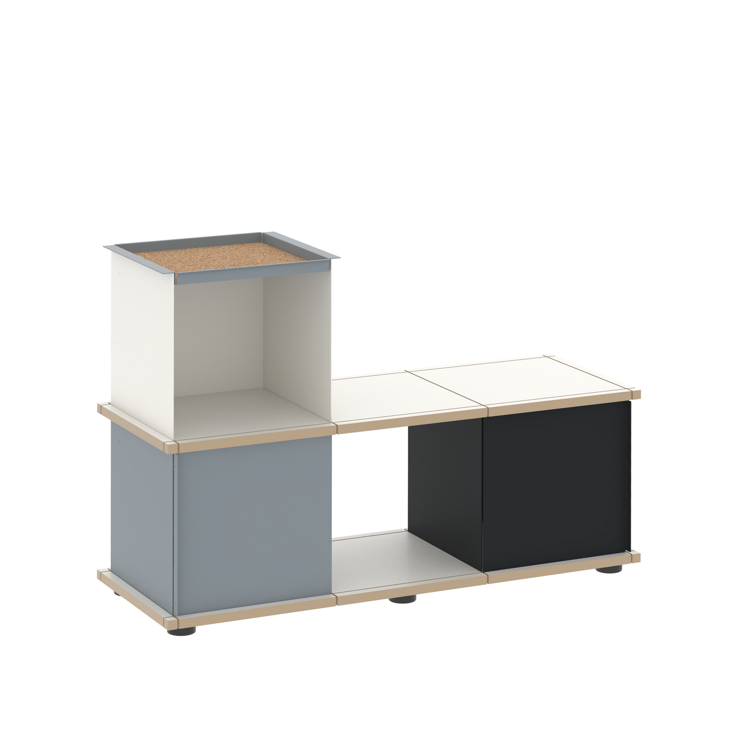 YU BENCH 3x1 / MDF white