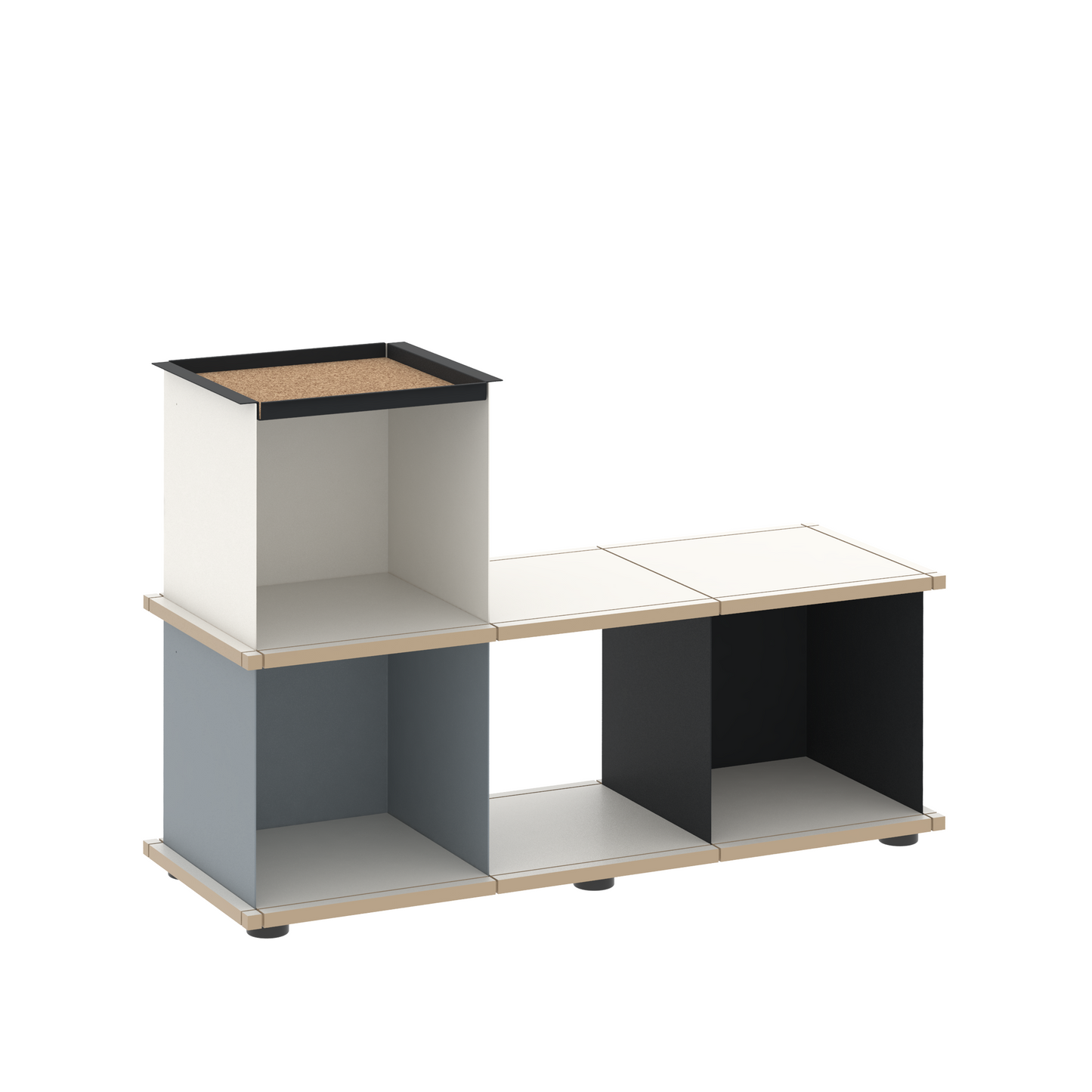 YU BENCH 3x1 / MDF white