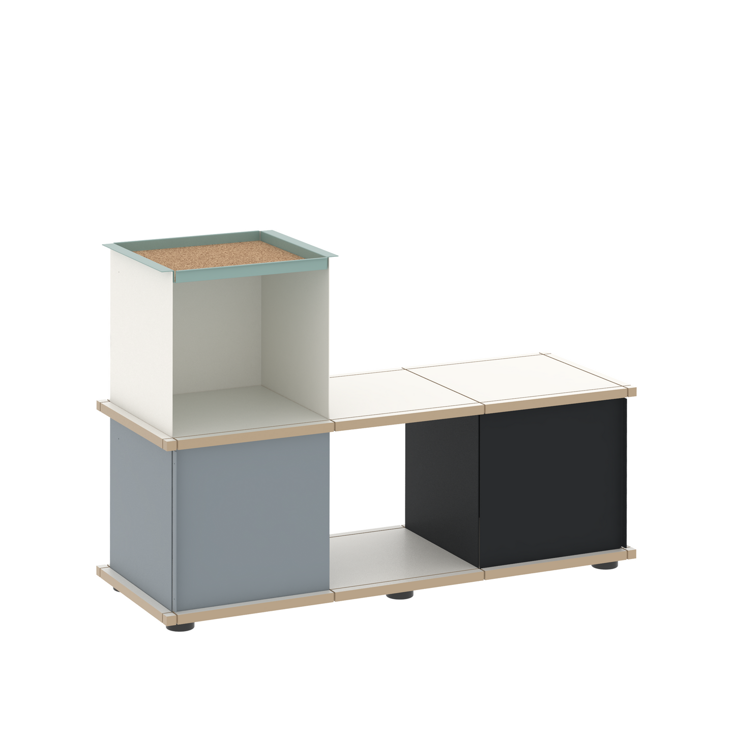 YU BENCH 3x1 / MDF white
