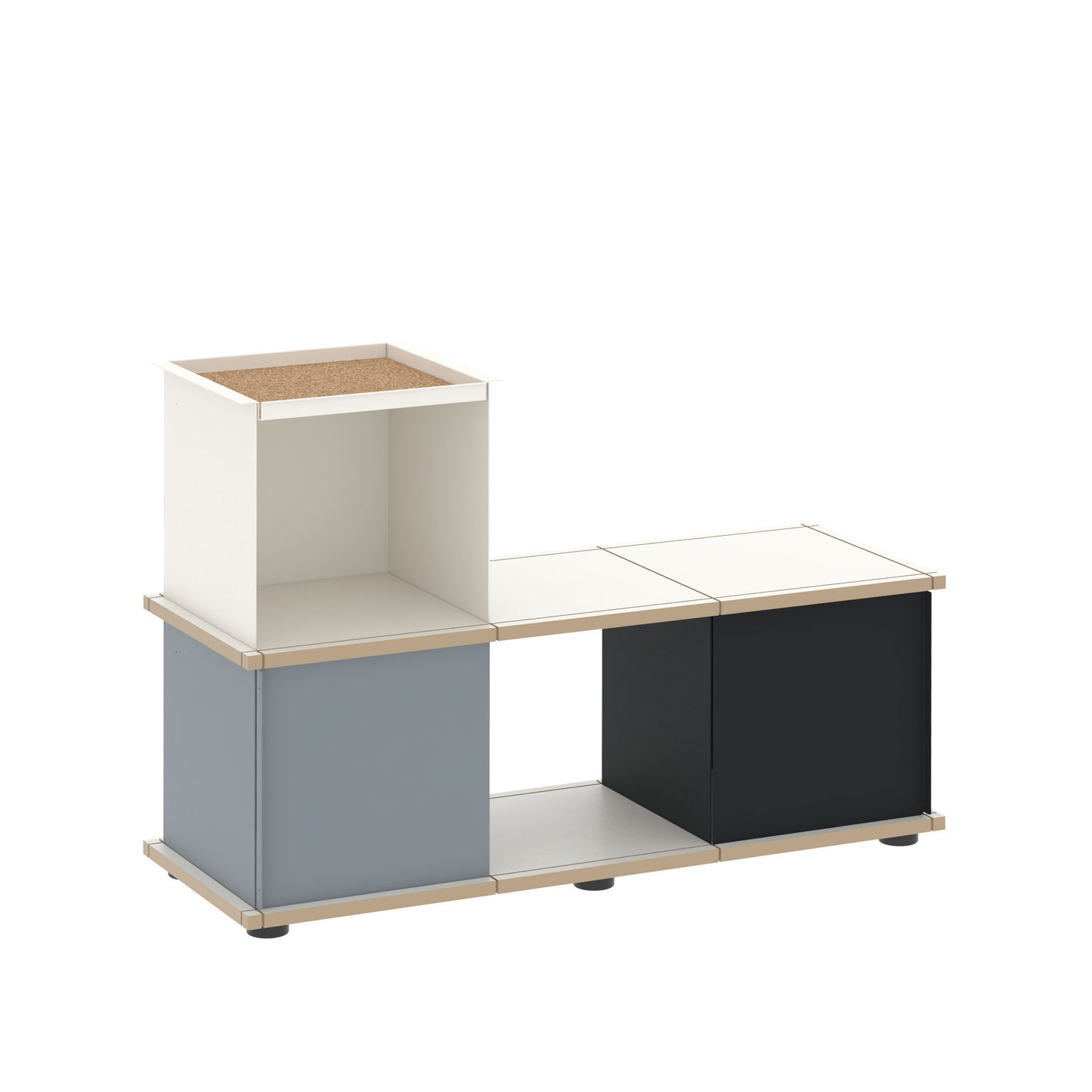 YU BENCH 3x1 / MDF white