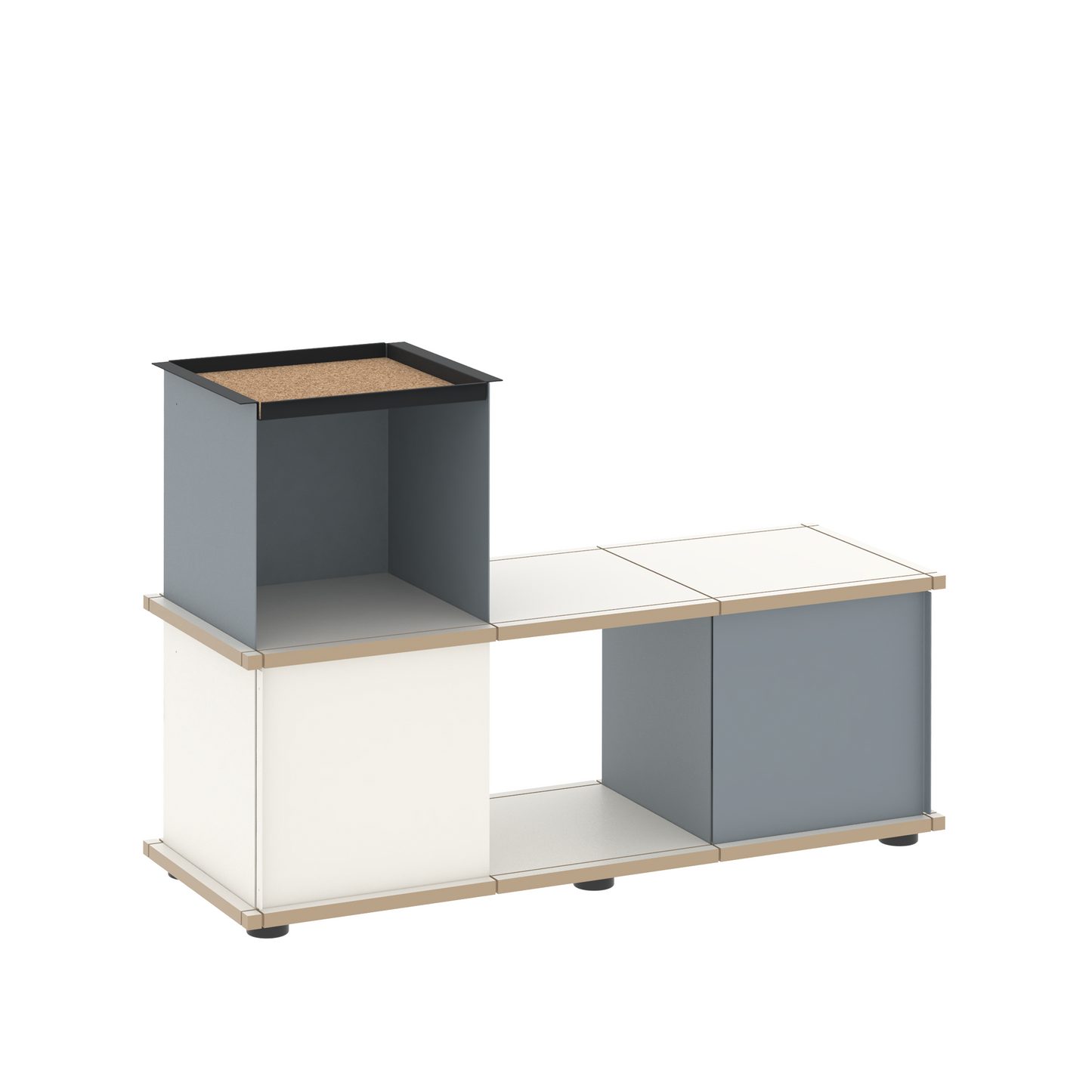 YU BENCH 3x1 / MDF white