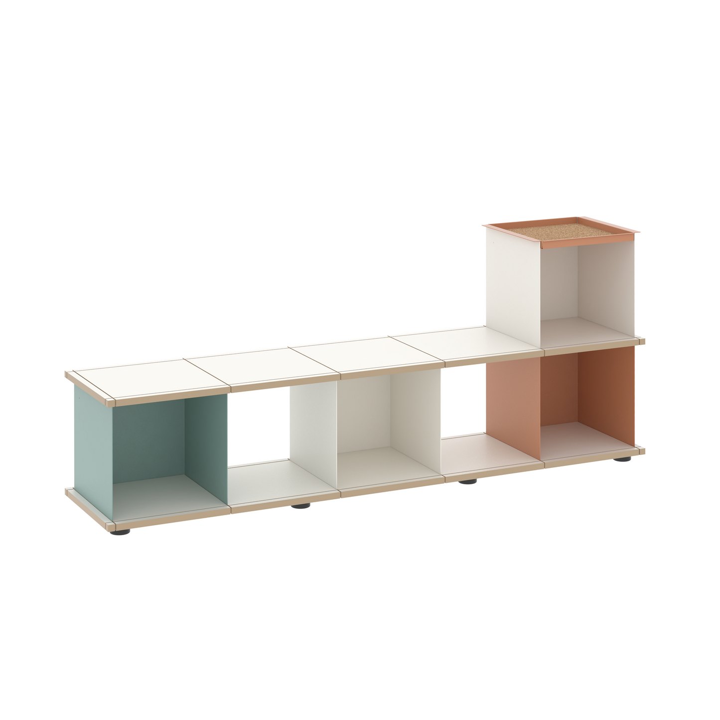 YU BENCH 5x1 / MDF white