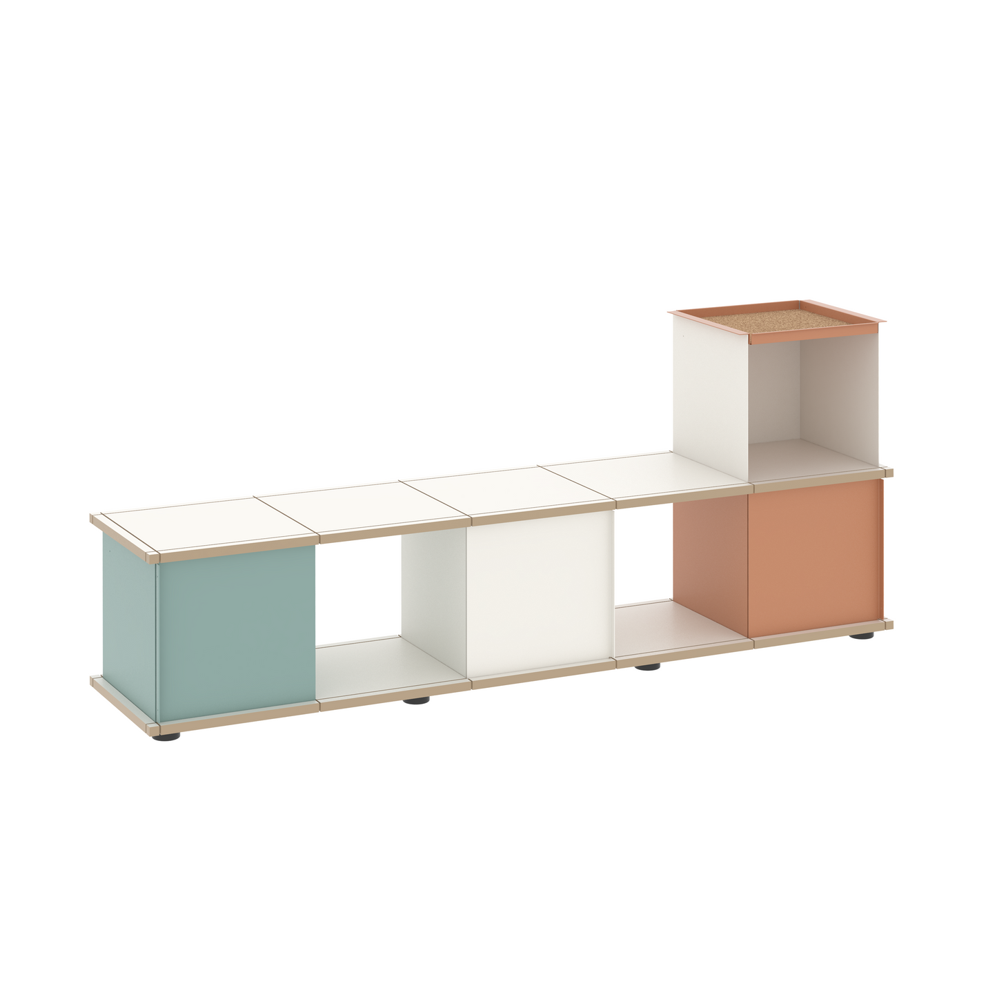 YU BENCH 5x1 / MDF white