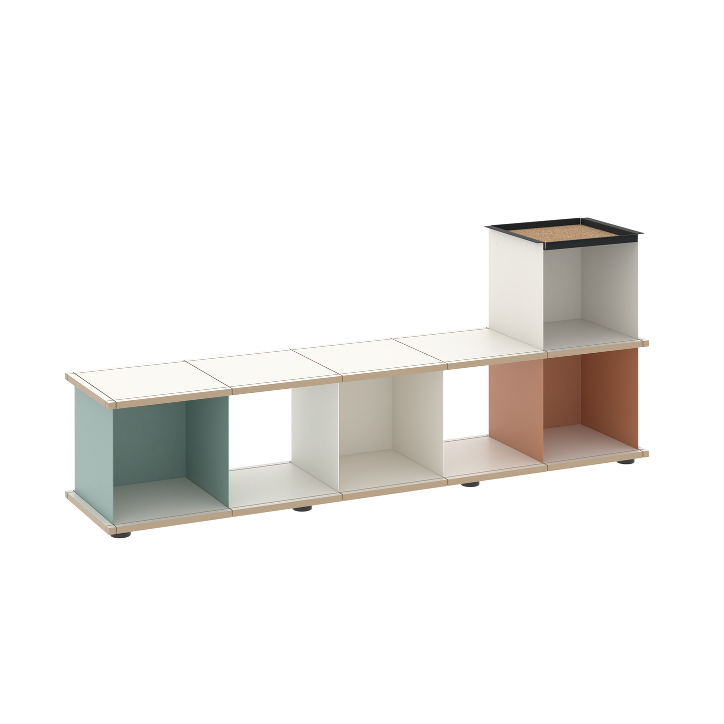 YU BENCH 5x1 / MDF white