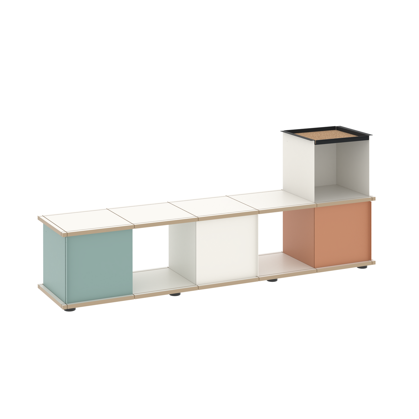 YU BENCH 5x1 / MDF white