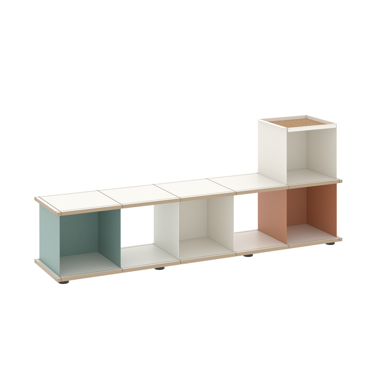 YU BENCH 5x1 / MDF white